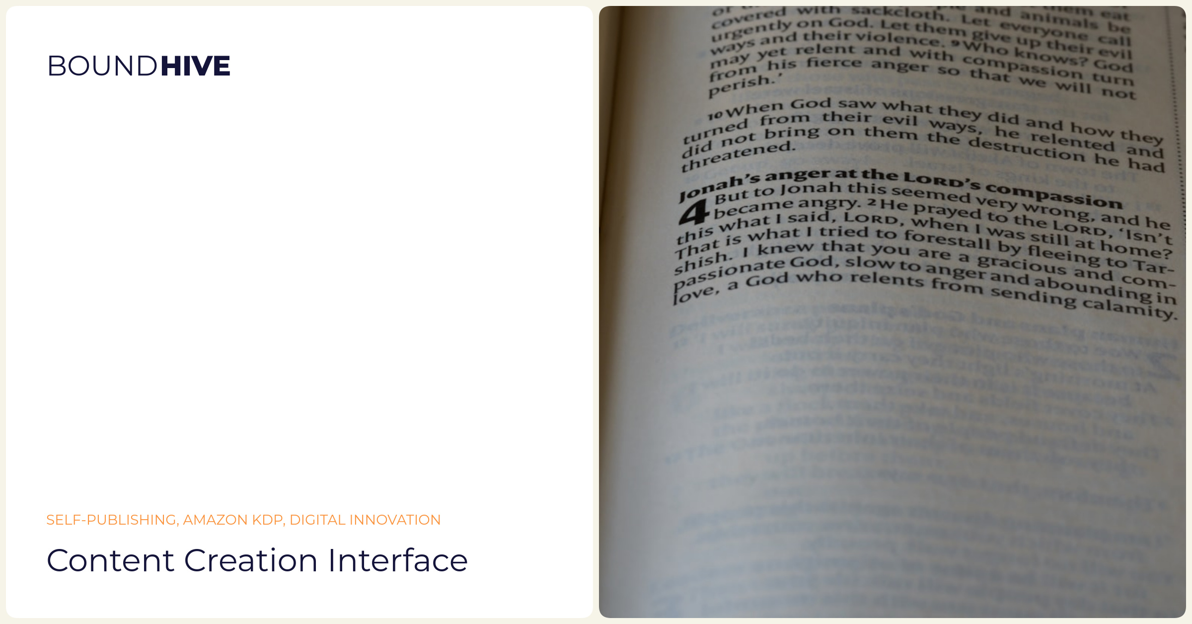 Content creation interface