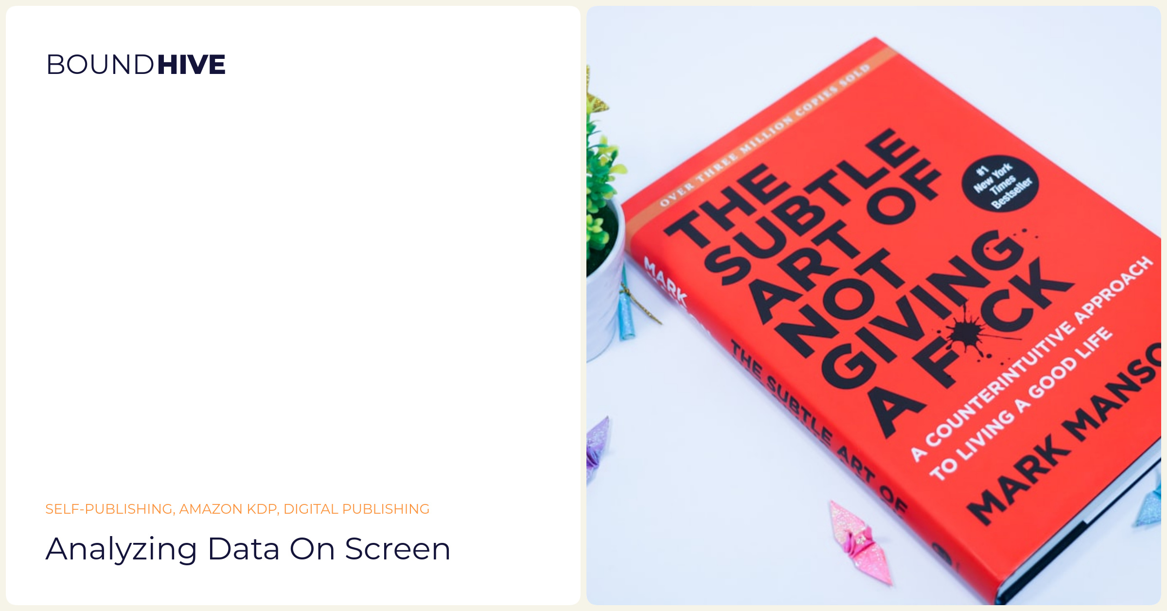 Analyzing data on screen