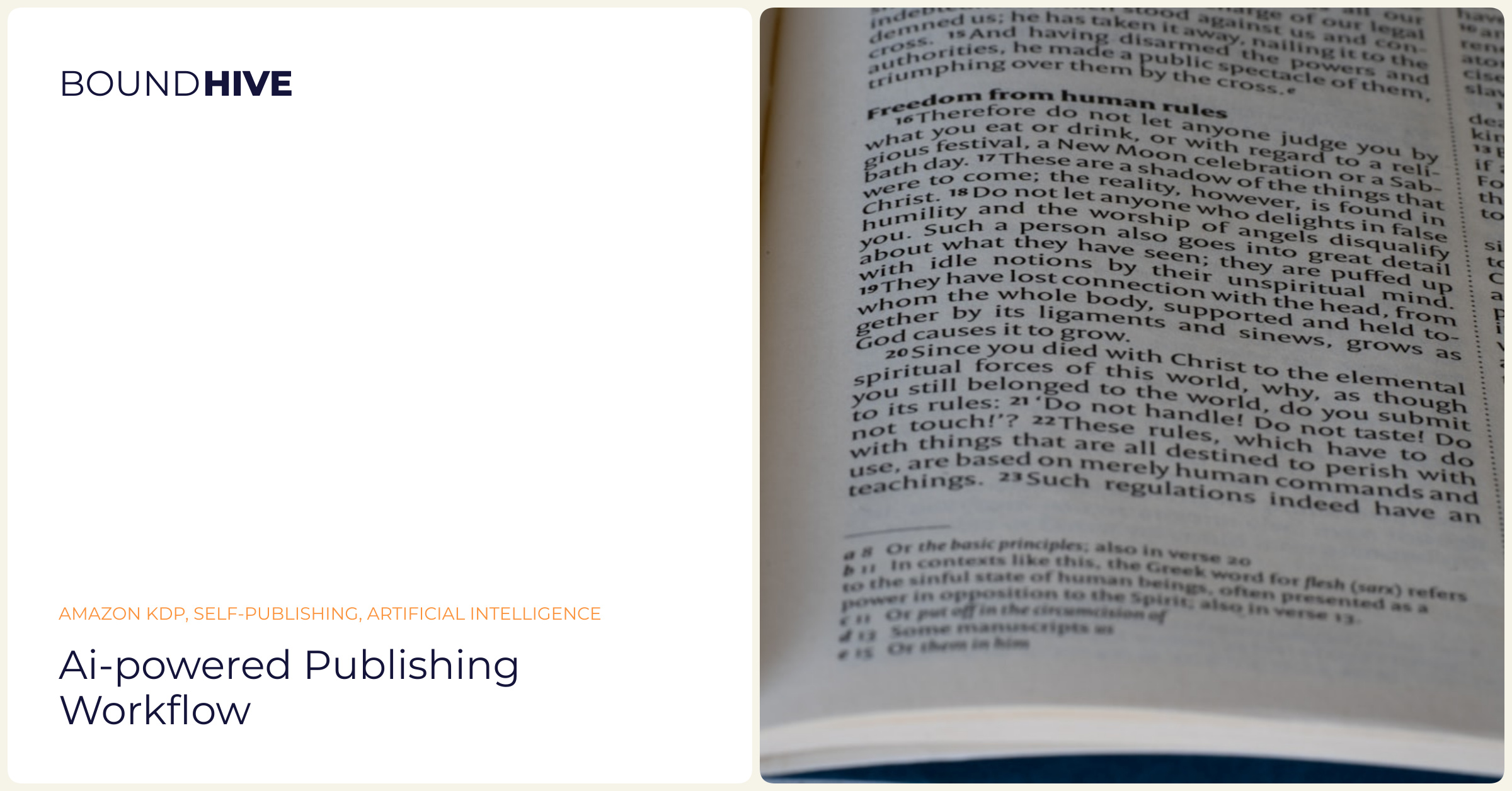 AI-powered publishing workflow