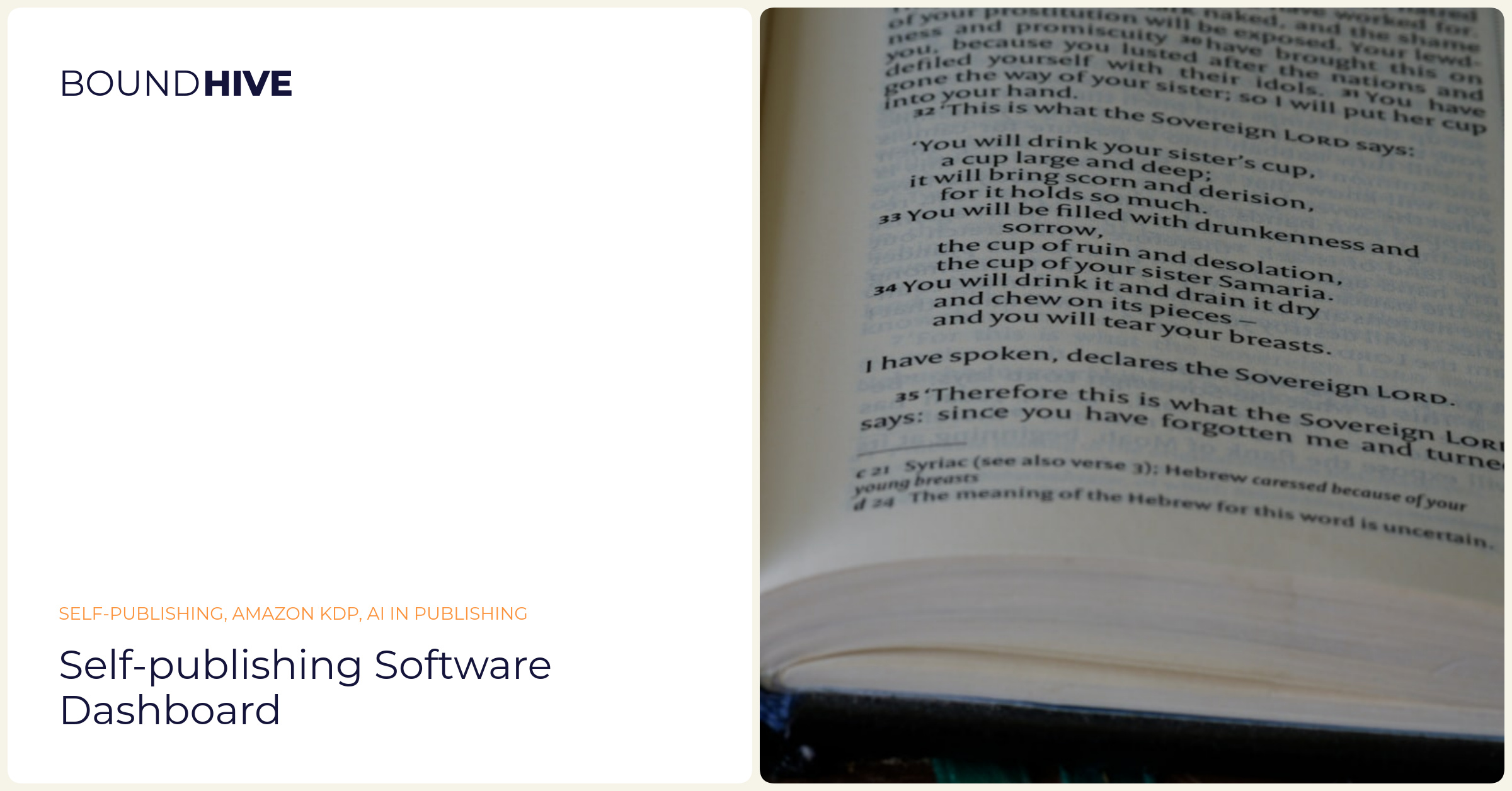 Self-Publishing Software Dashboard Self-Publishing Software Dashboard