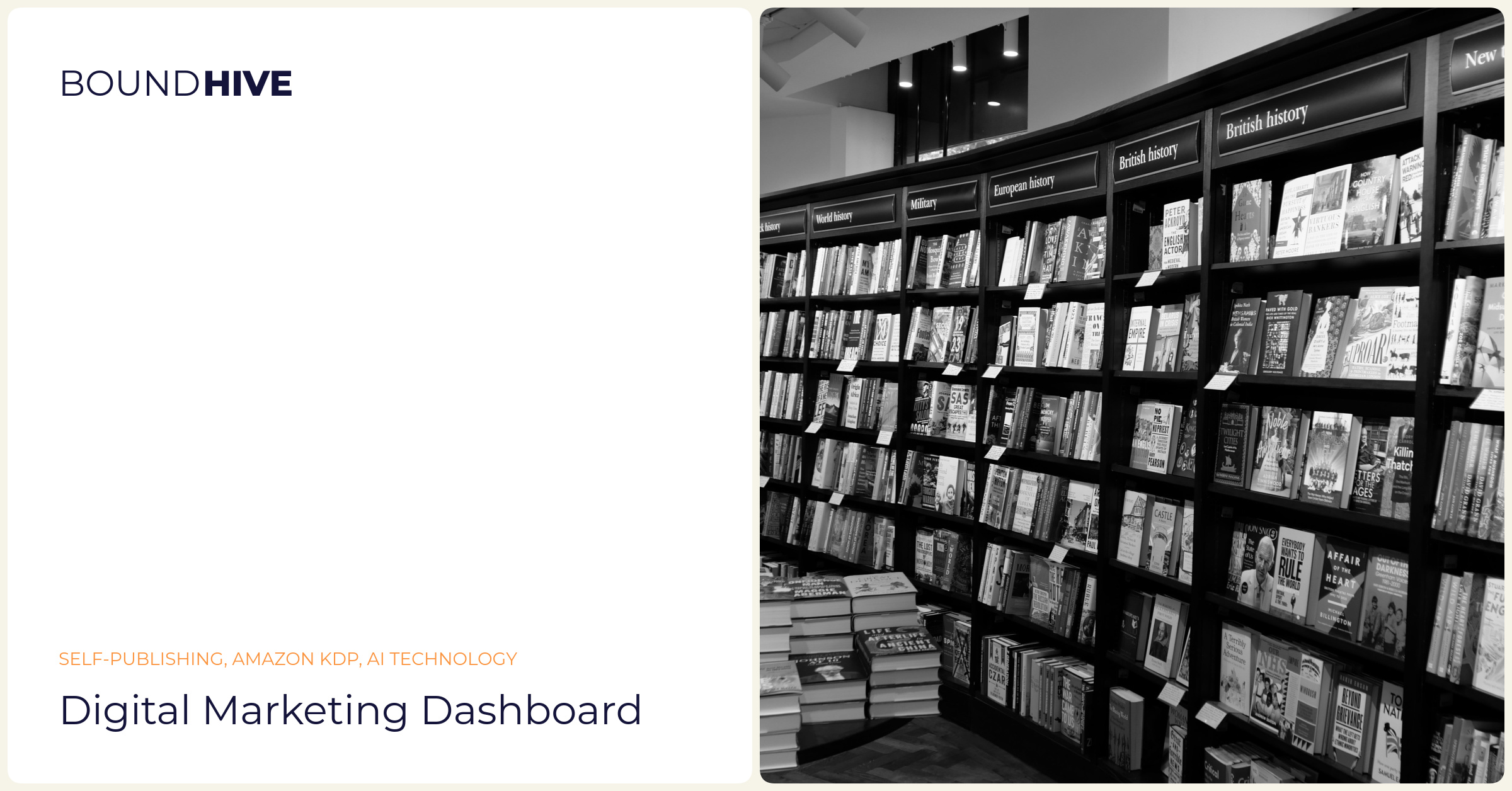 Digital marketing dashboard