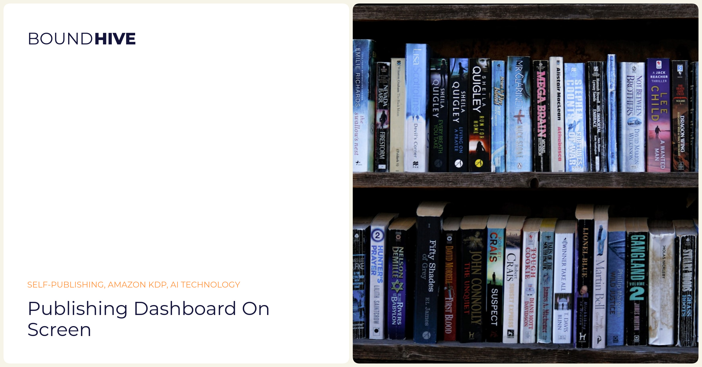 Publishing dashboard on screen