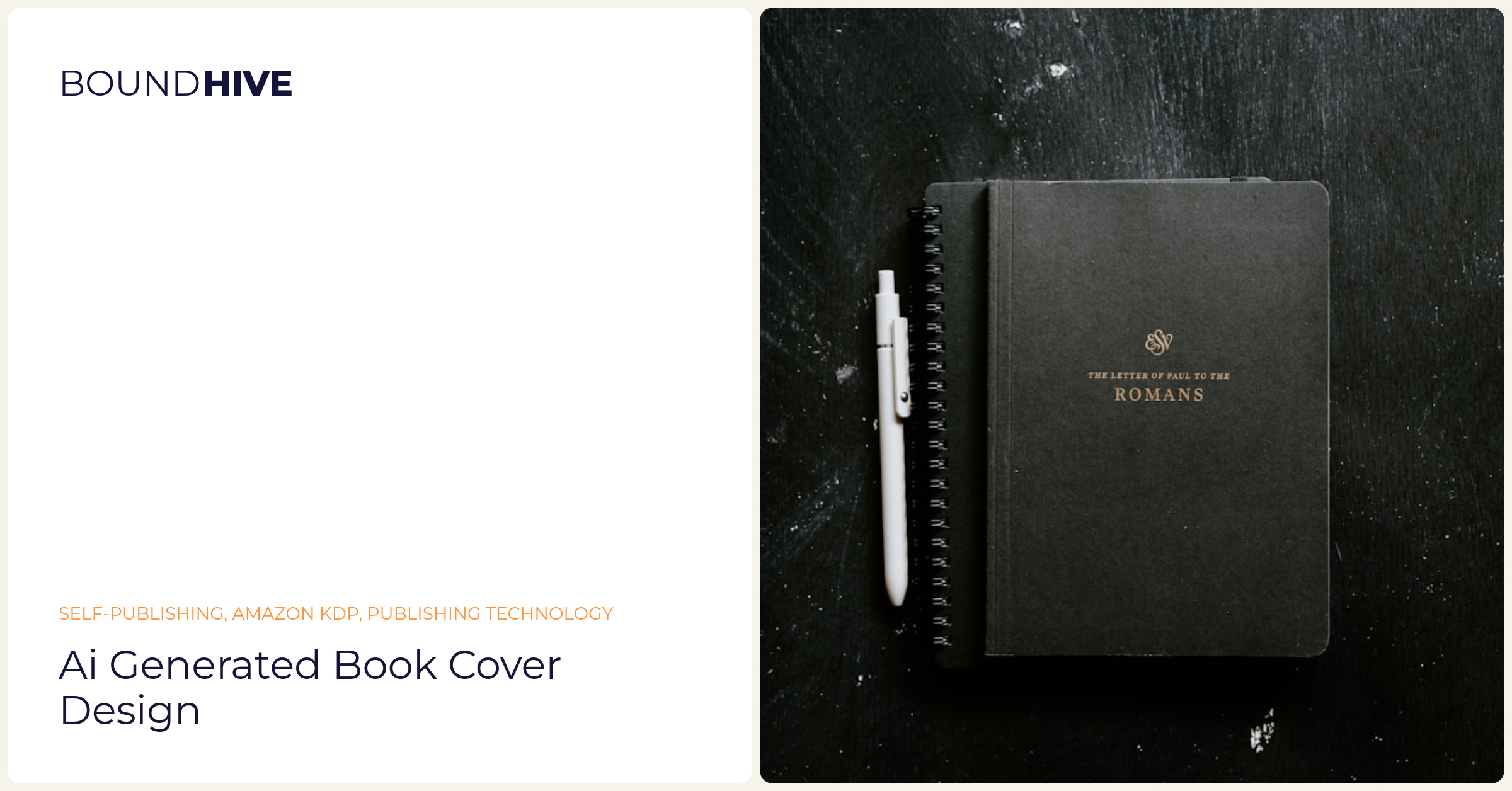 AI generated book cover design