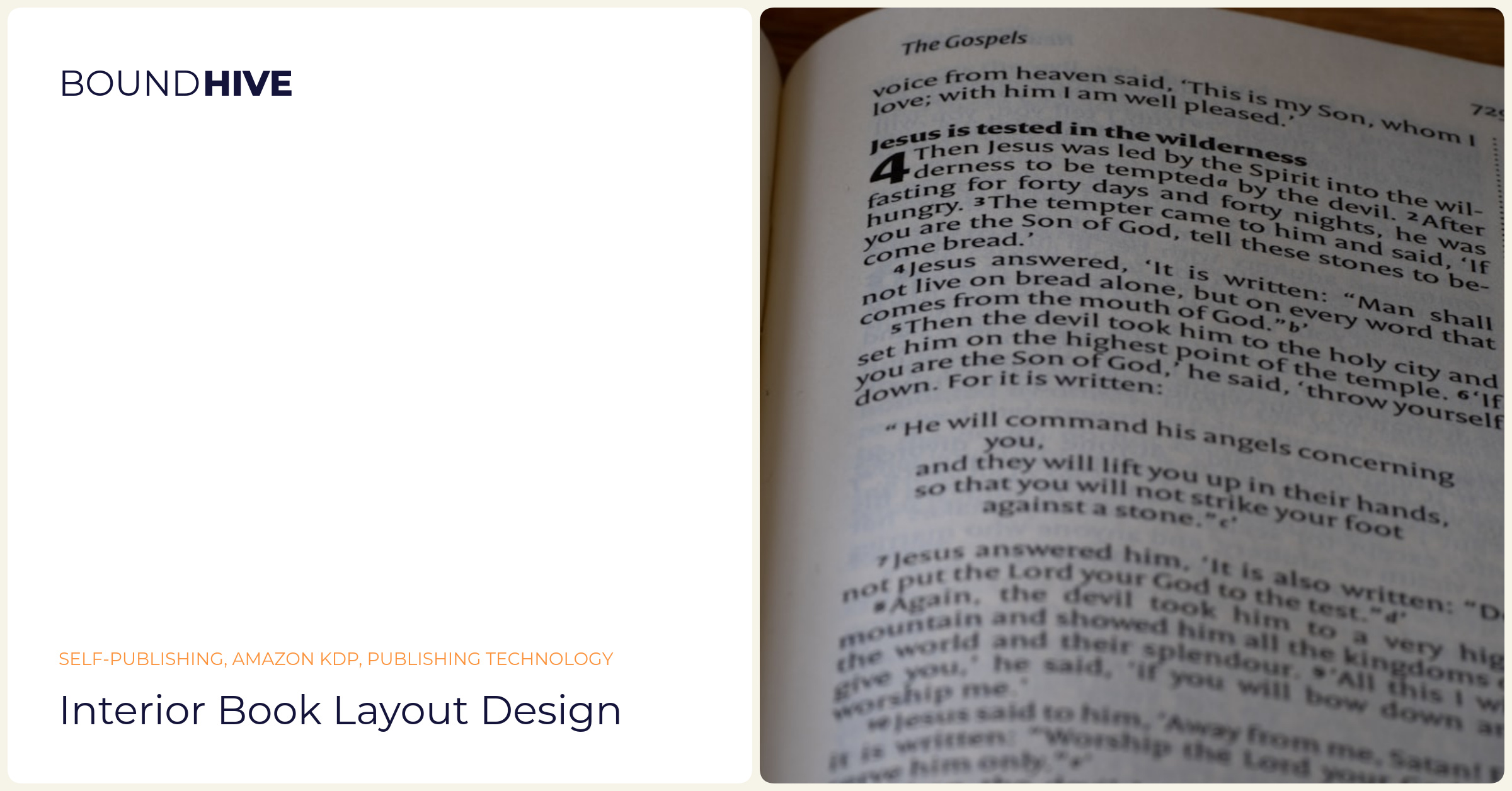 Interior book layout design