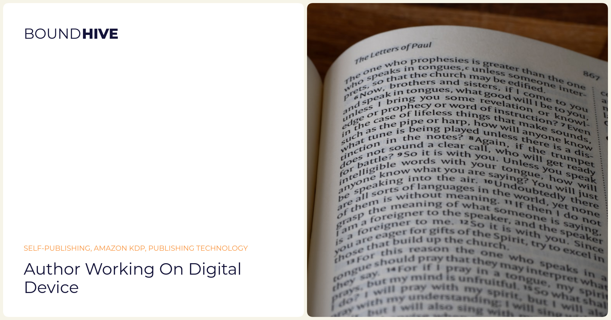 Author working on digital device