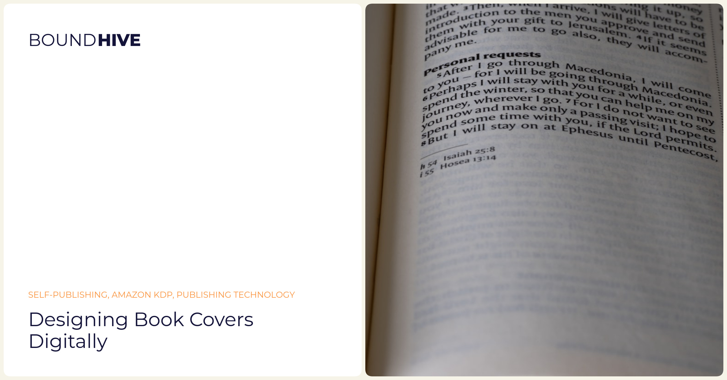 Designing book covers digitally