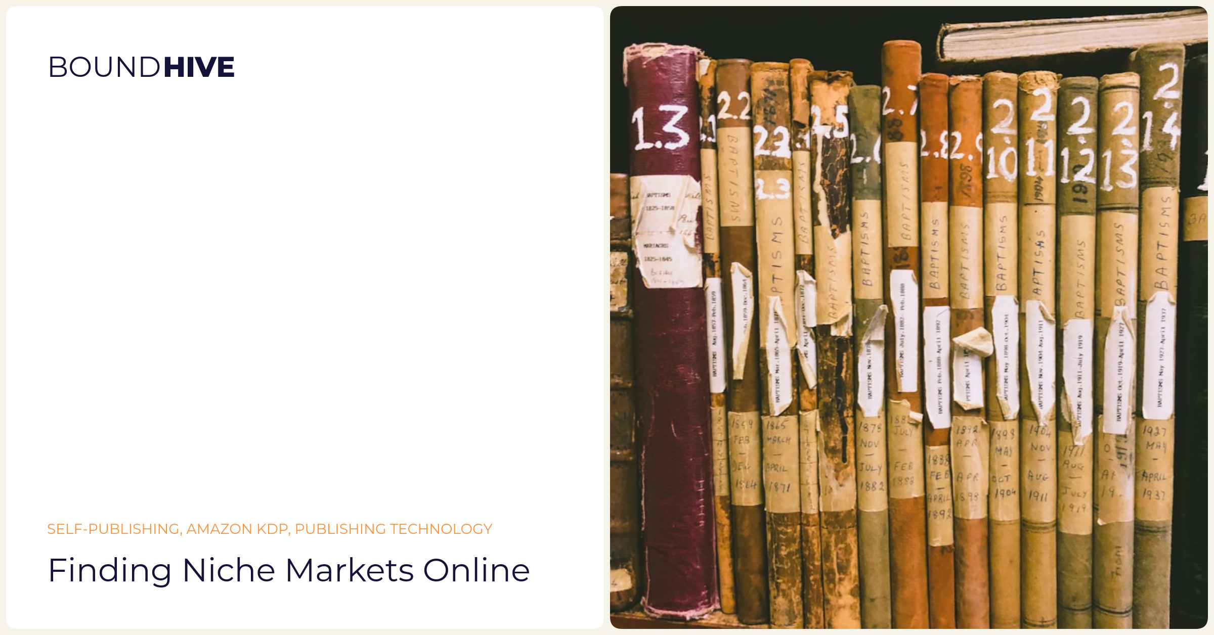 Finding niche markets online