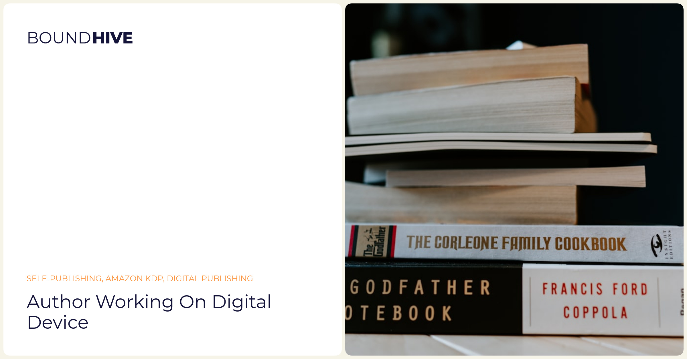 Author working on digital device