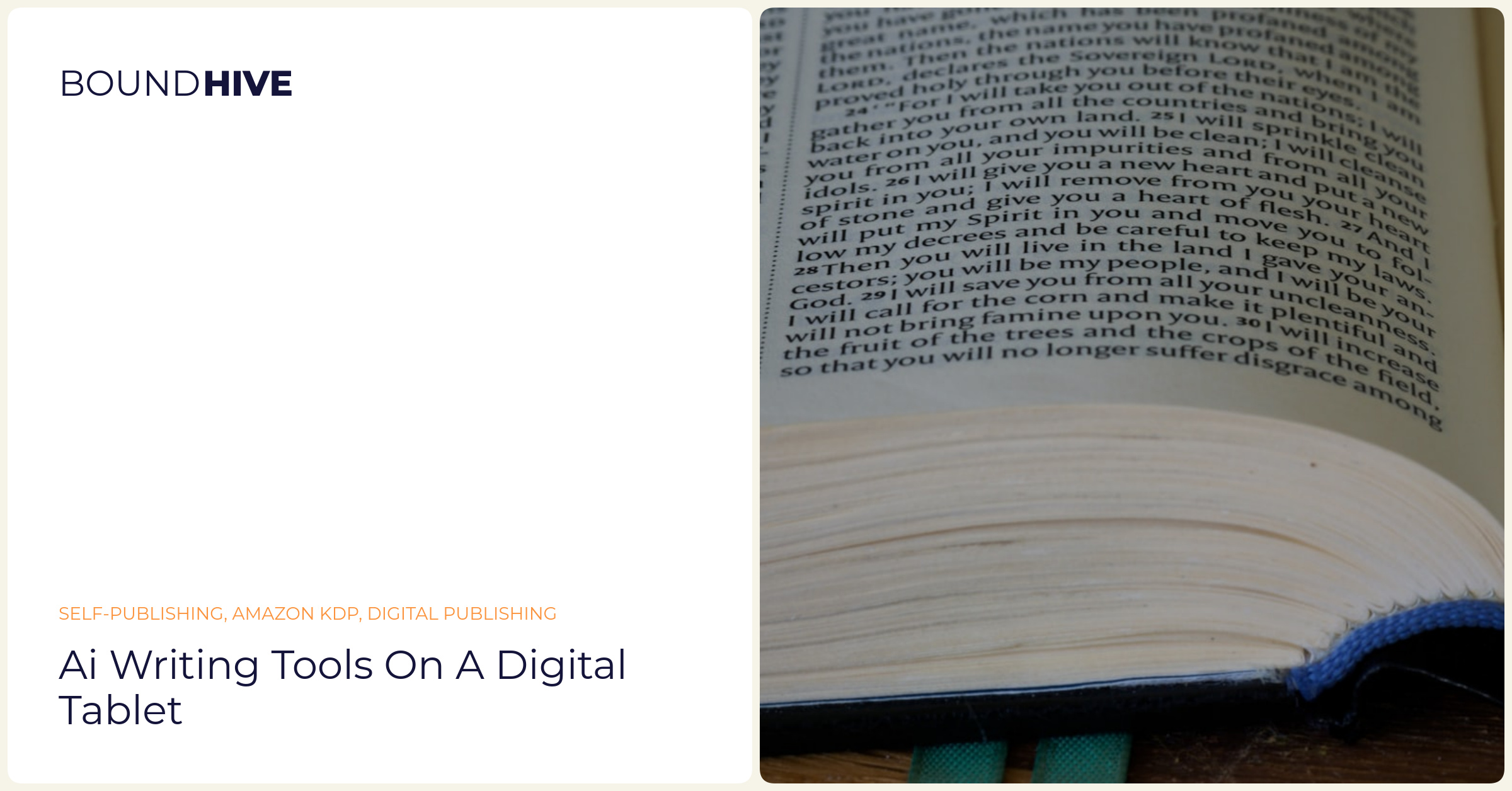 AI writing tools on a digital tablet