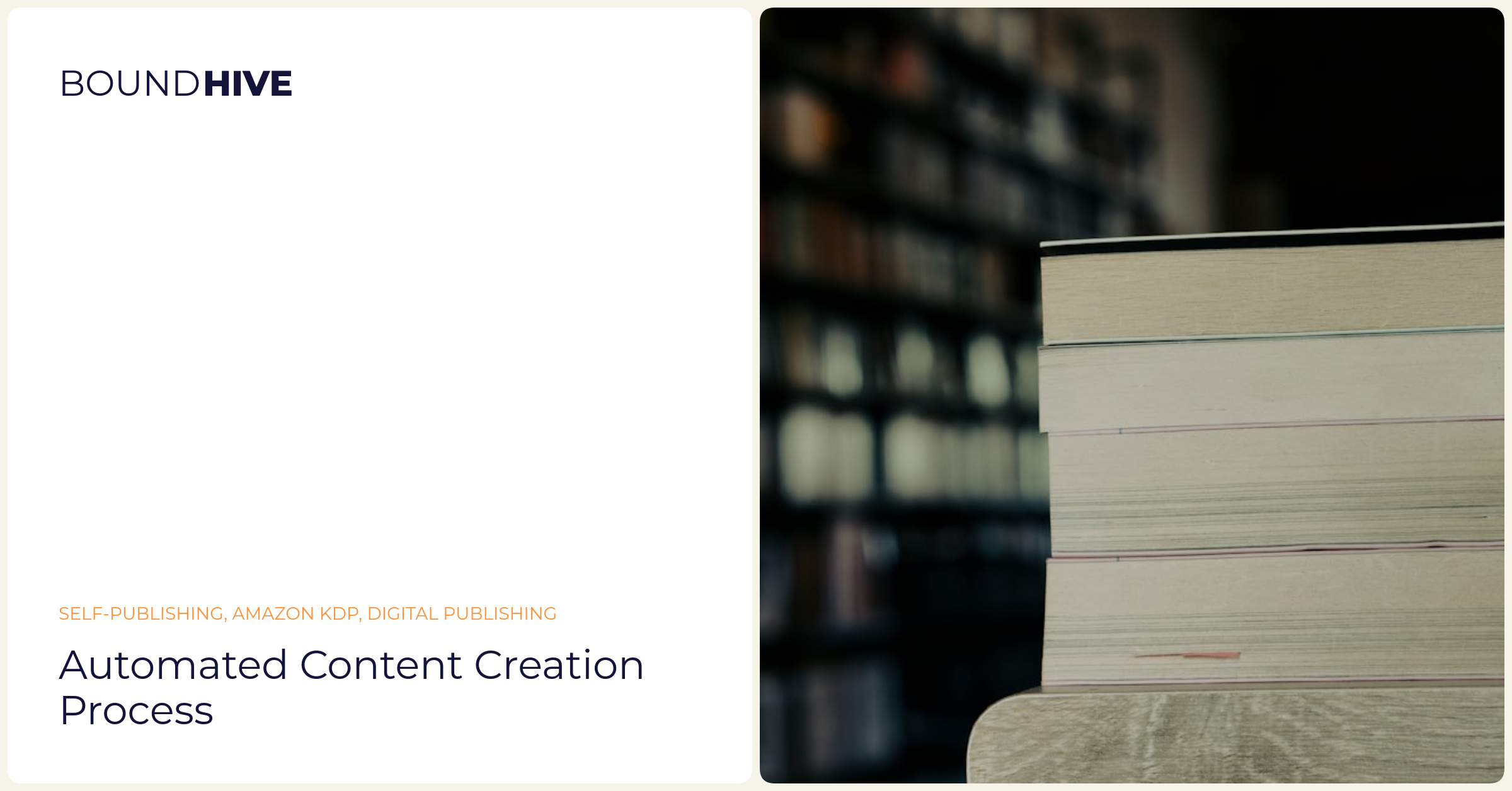 Automated content creation process