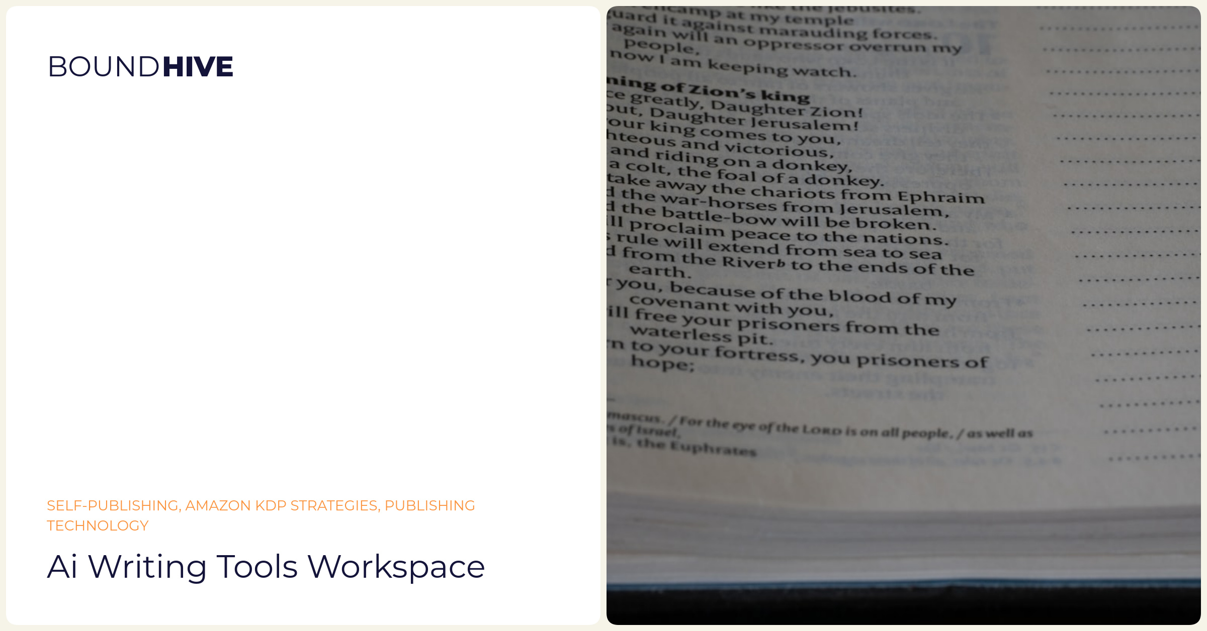 AI writing tools workspace