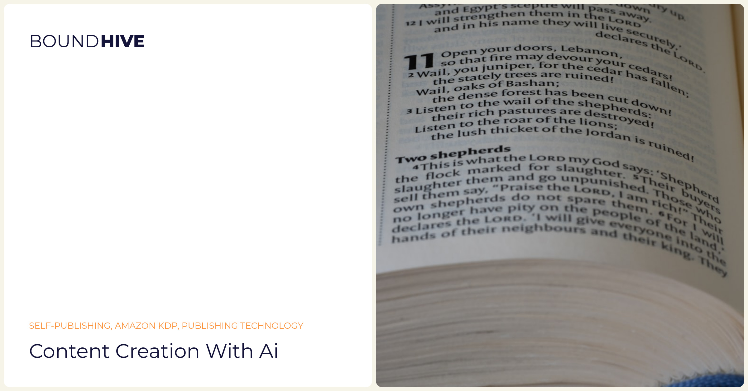 Content creation with AI