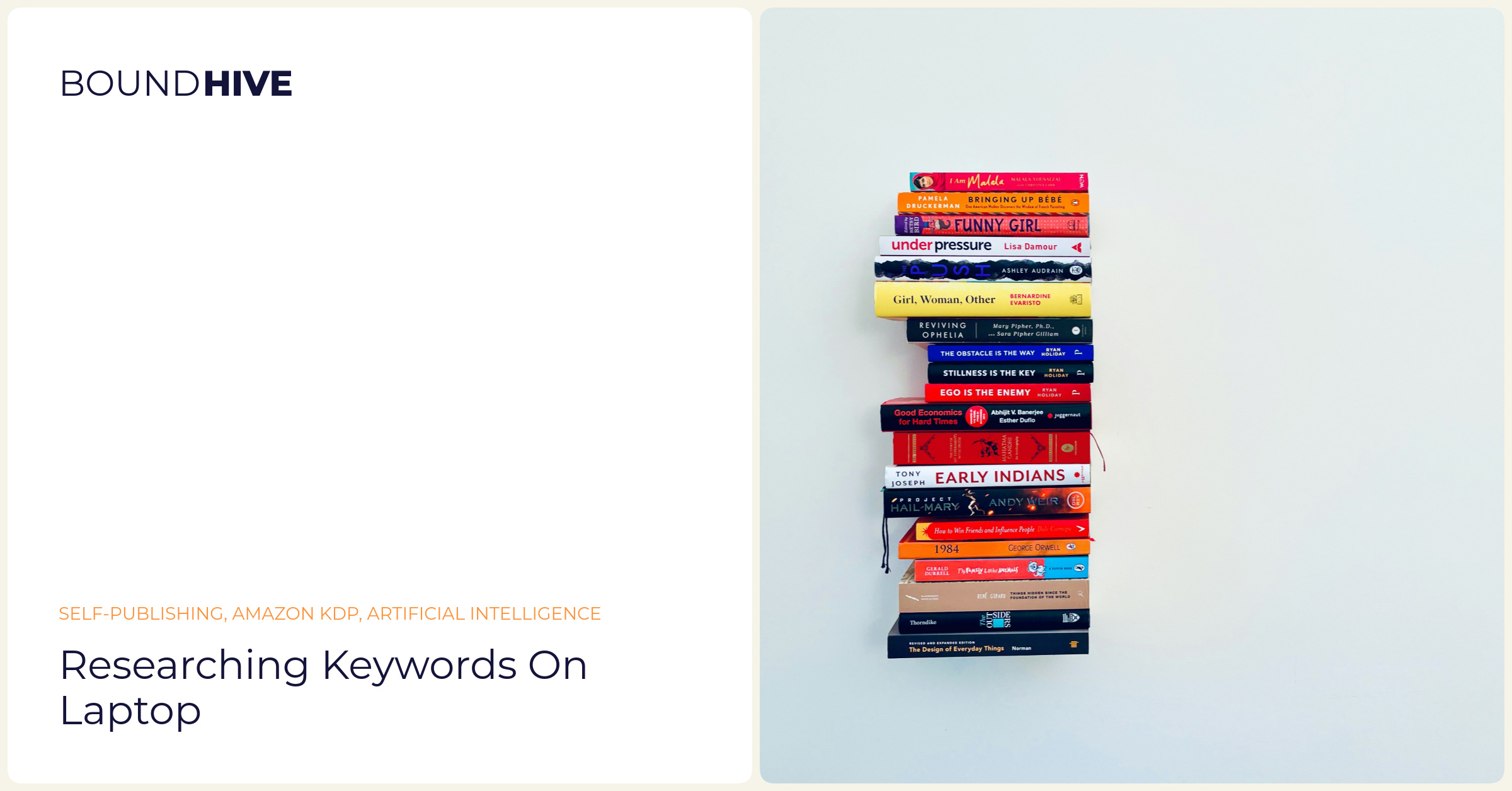 Researching keywords on laptop