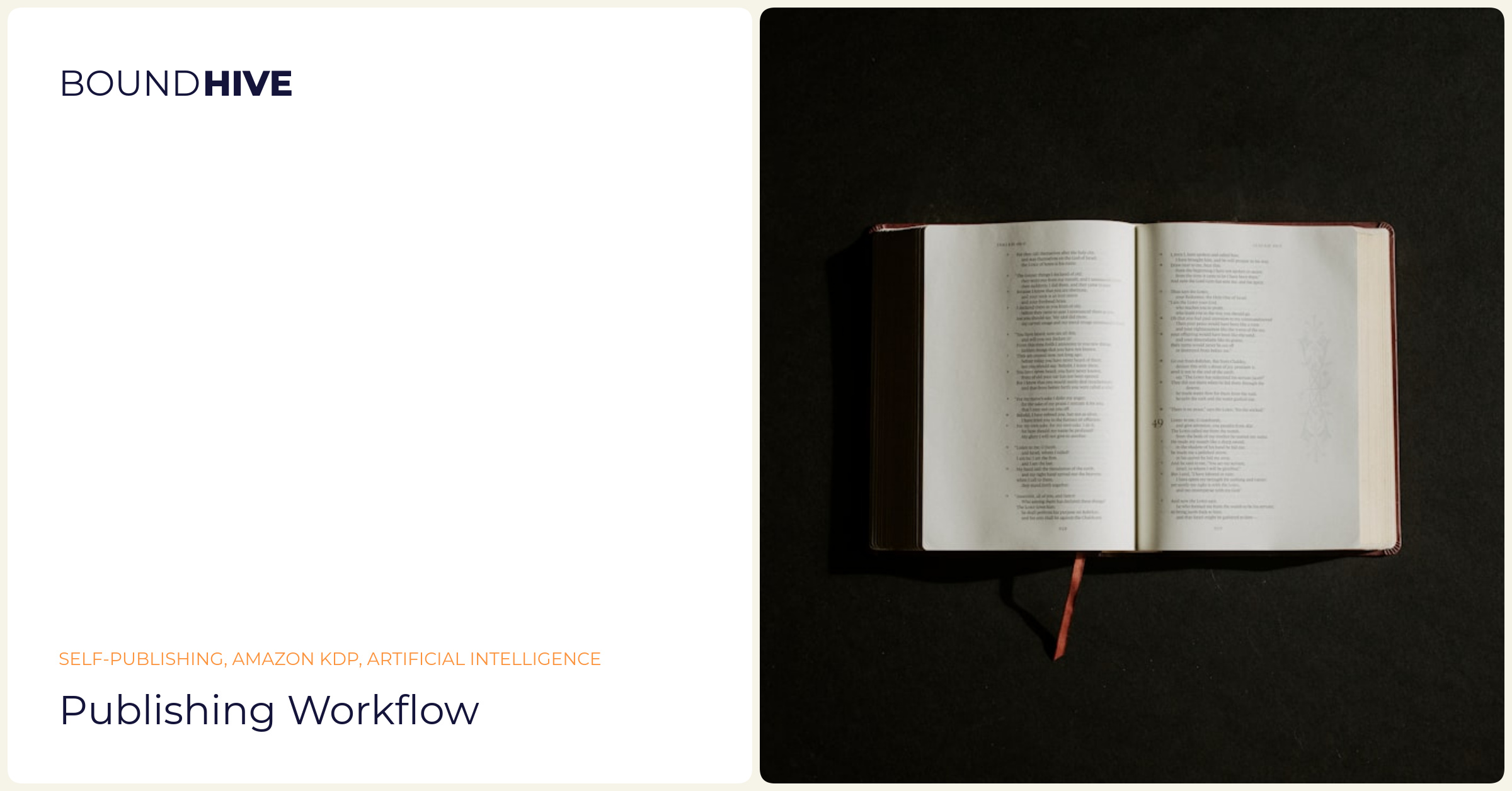 Publishing workflow