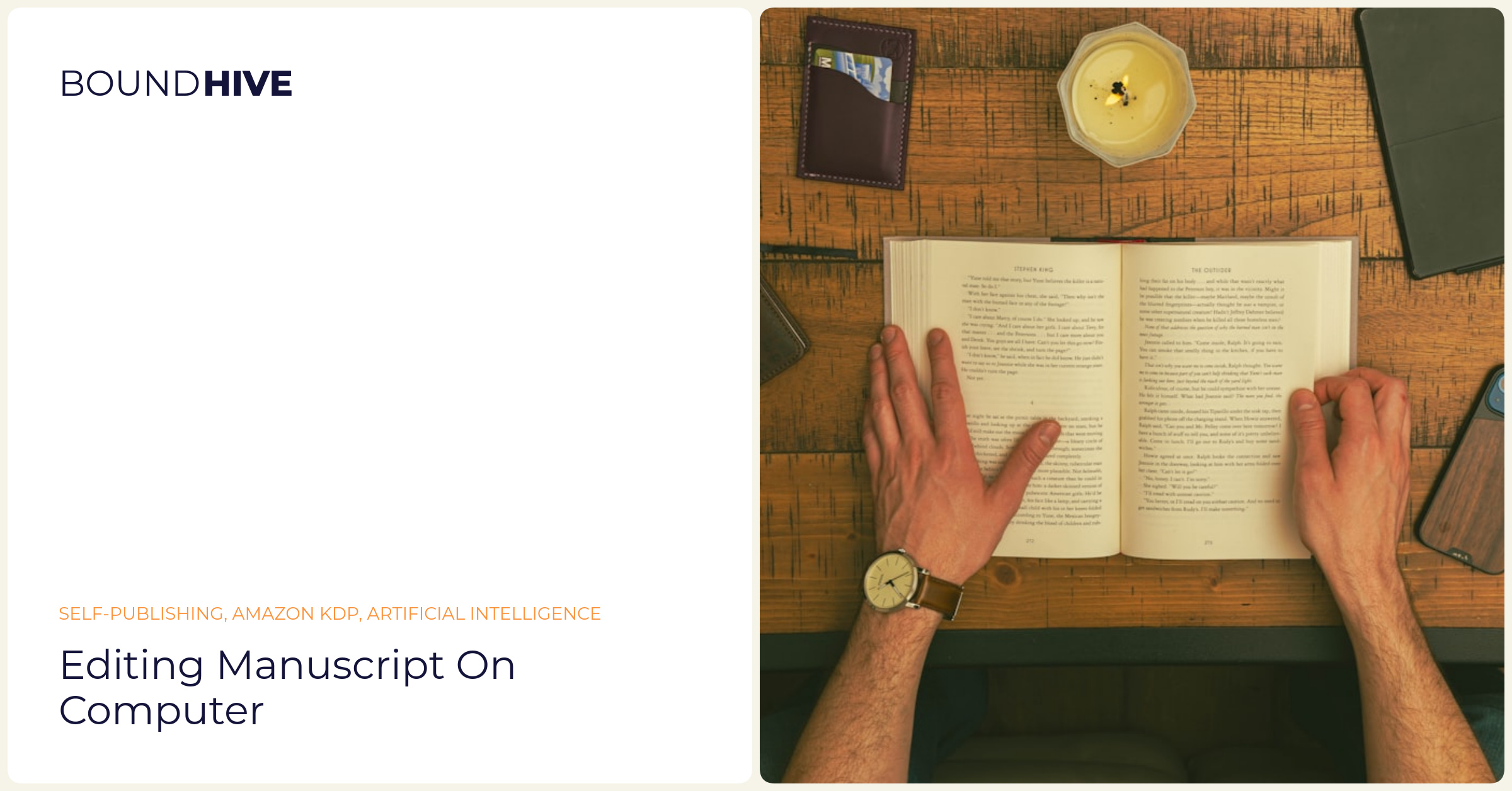 Editing manuscript on computer