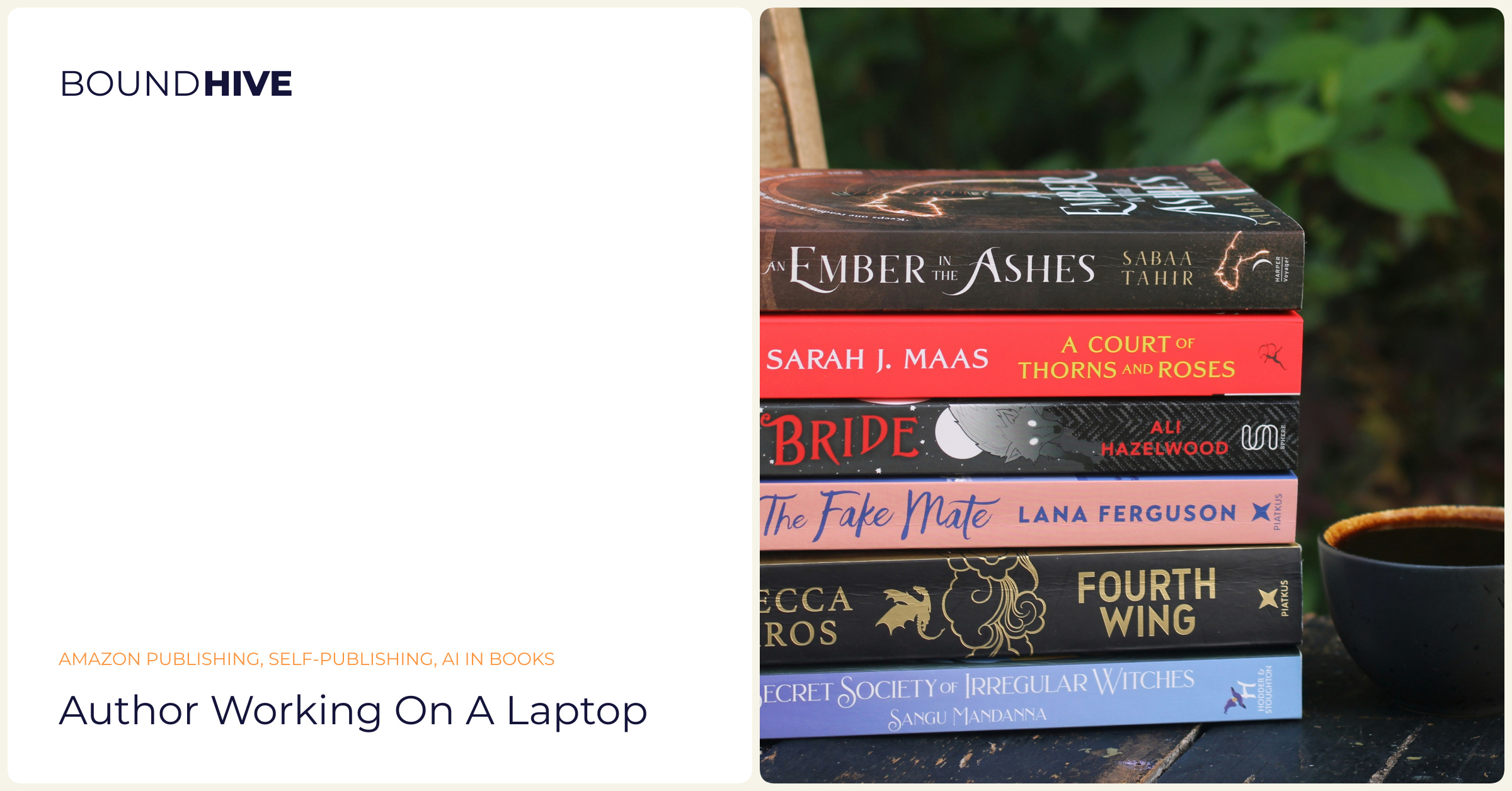 Author working on a laptop