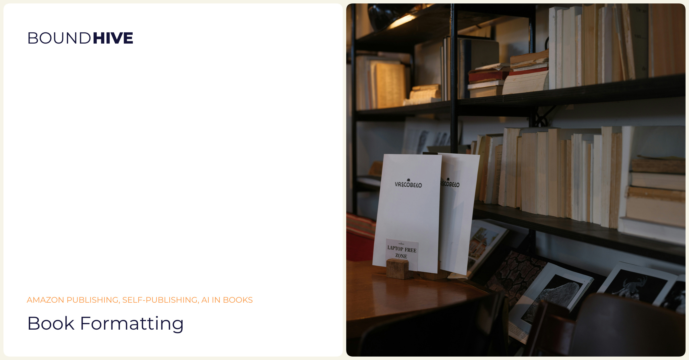 Book formatting