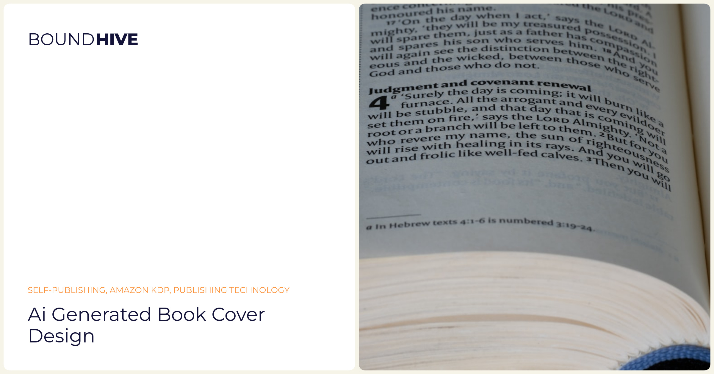 AI generated book cover design