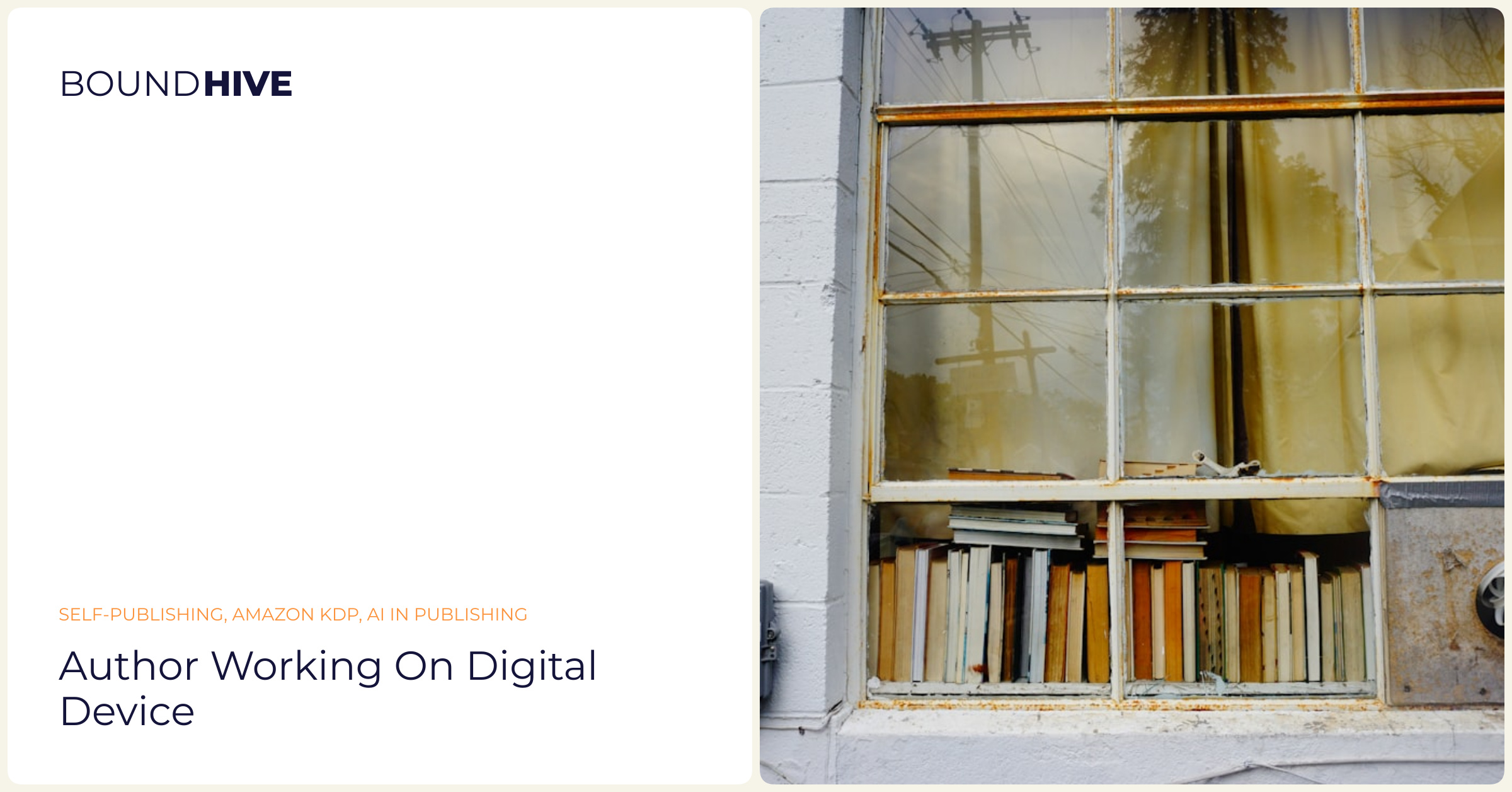 Author working on digital device