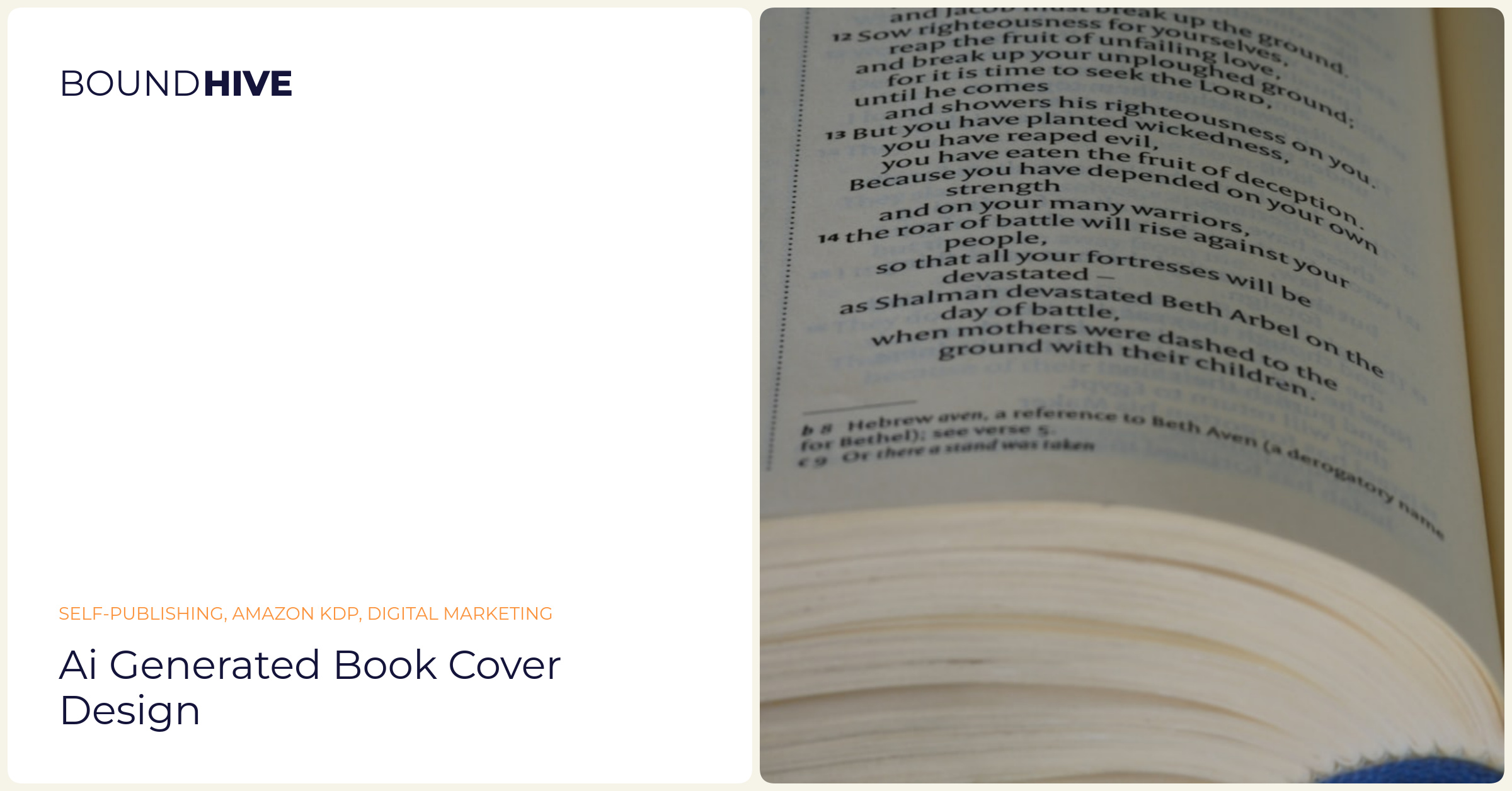 AI generated book cover design