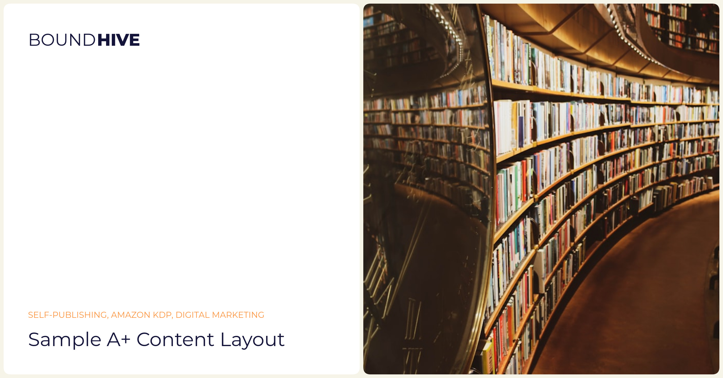 Sample A+ Content layout