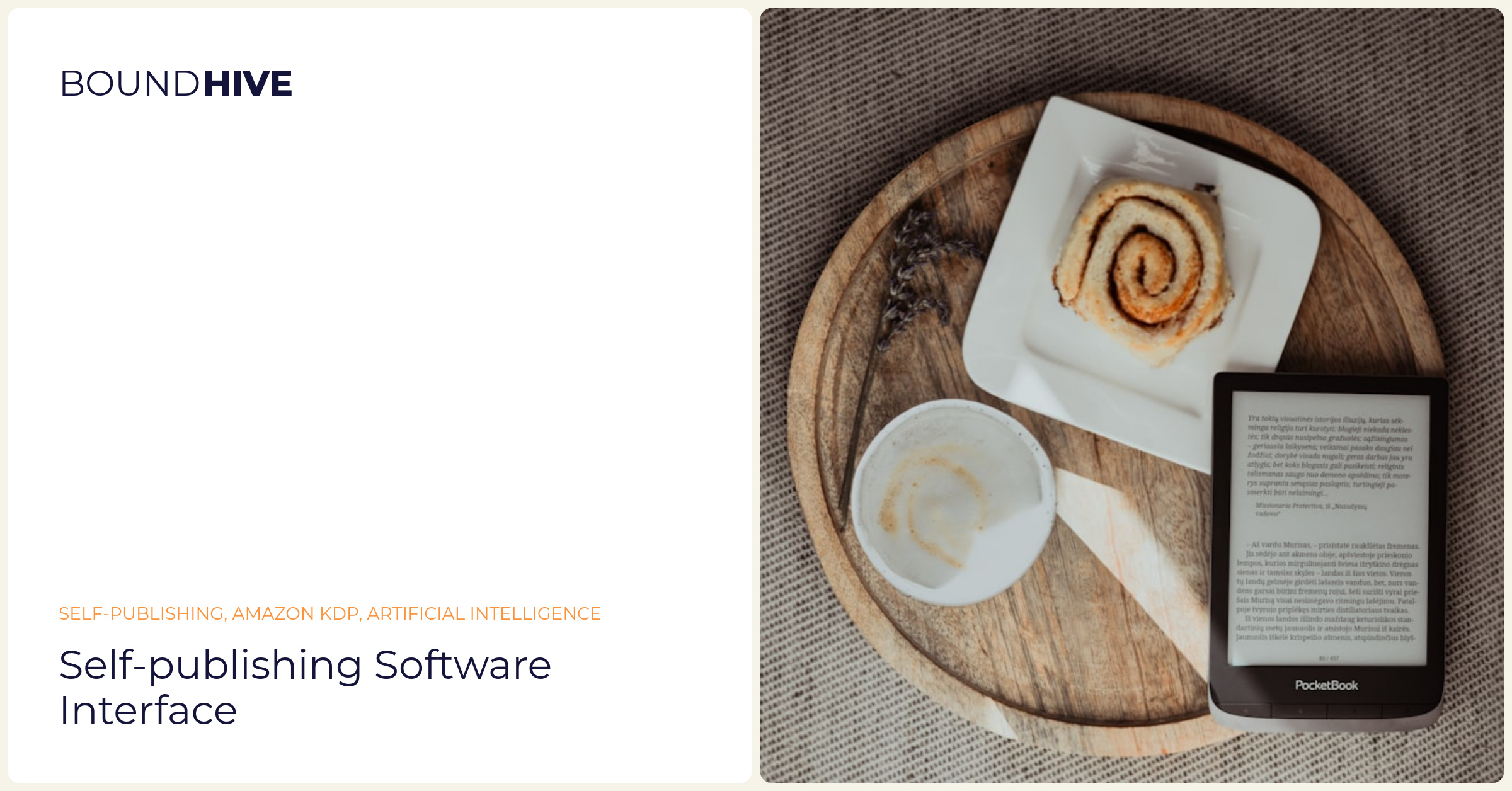 Self-publishing software interface Self-publishing software interface