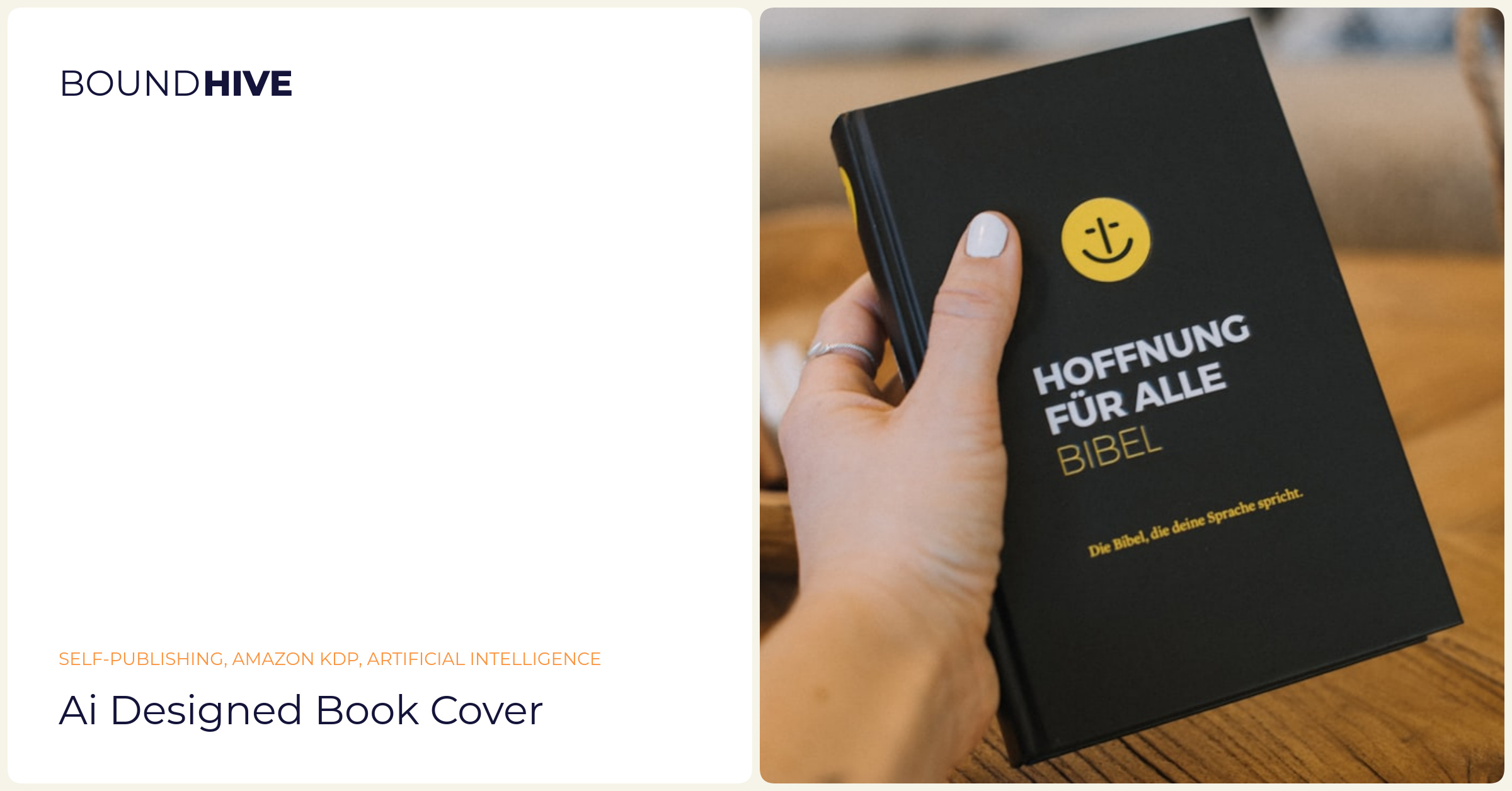 AI designed book cover