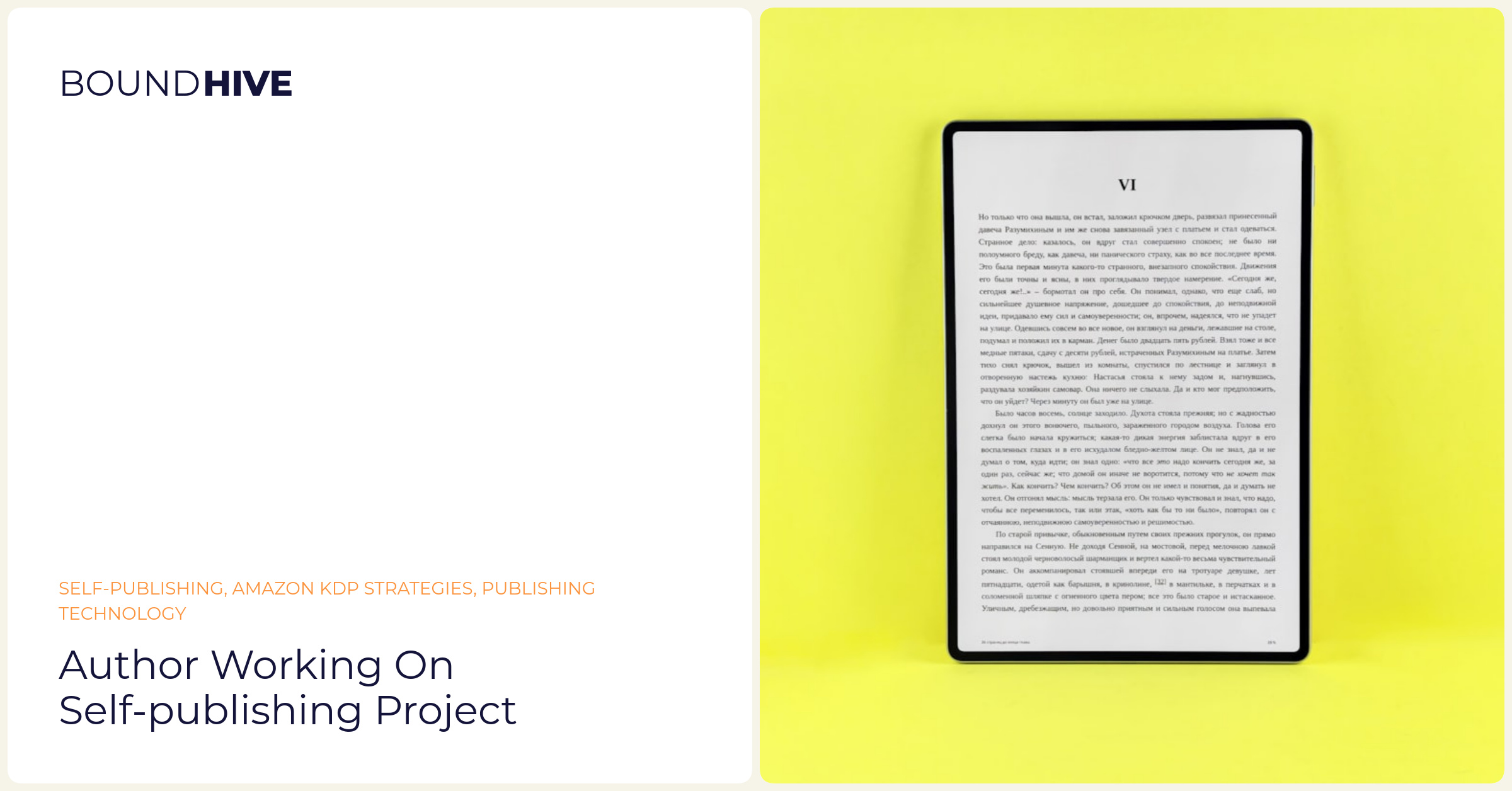 Self-Publishing Workflow Author working on self-publishing project