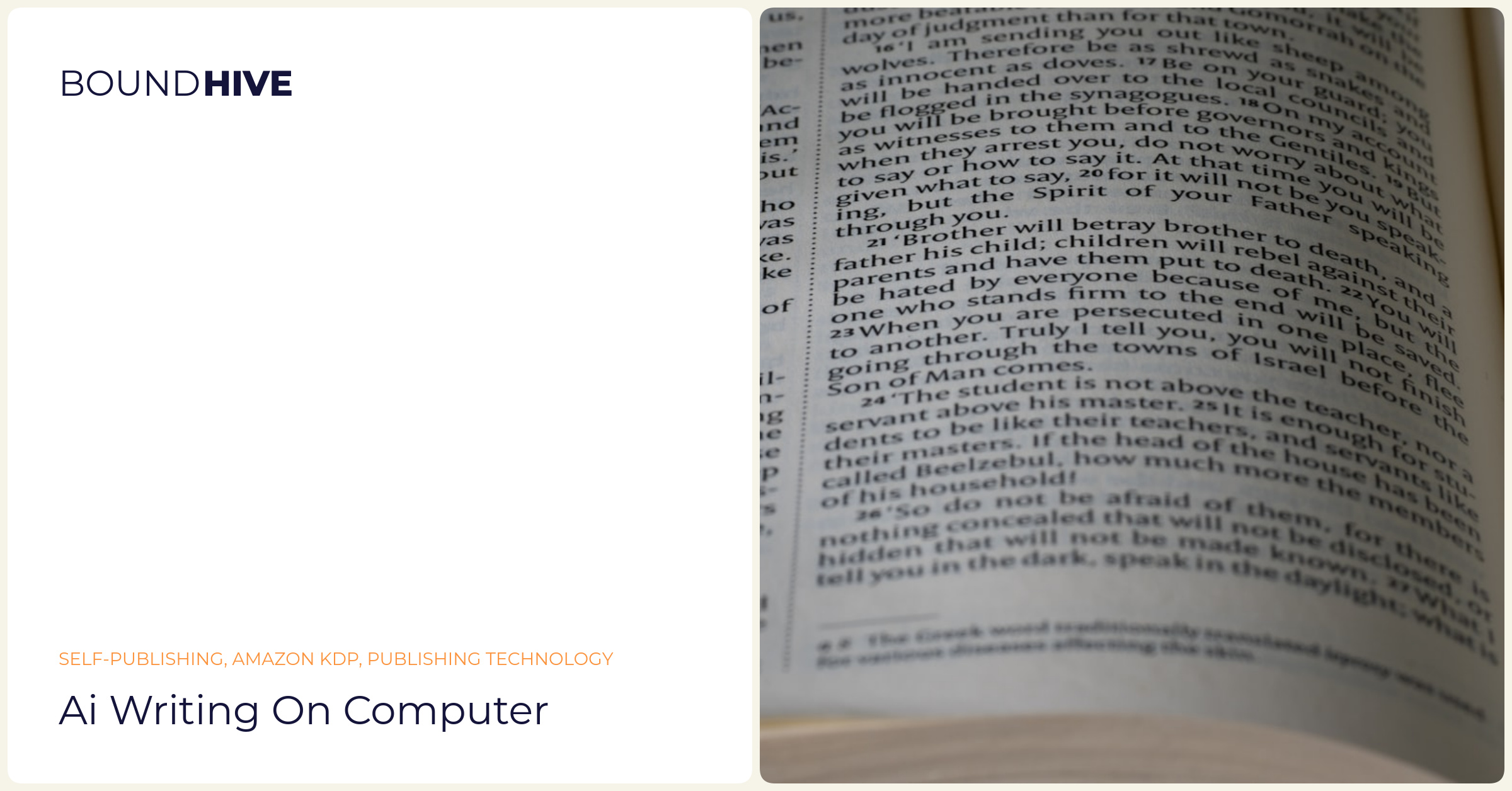 AI-assisted content creation AI writing on computer