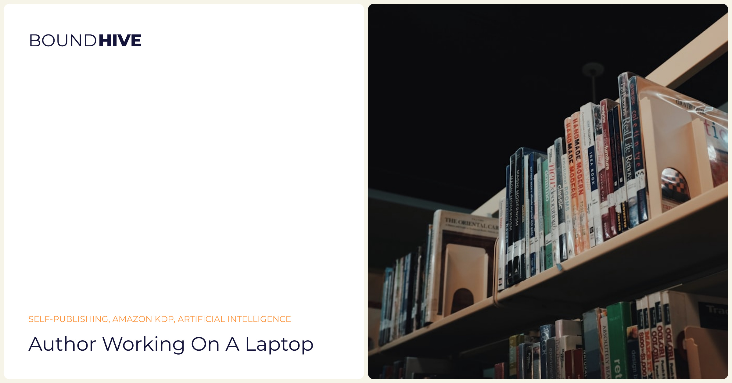 Author working on a laptop