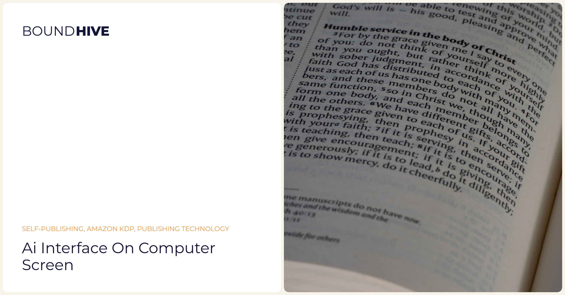 AI interface on computer screen