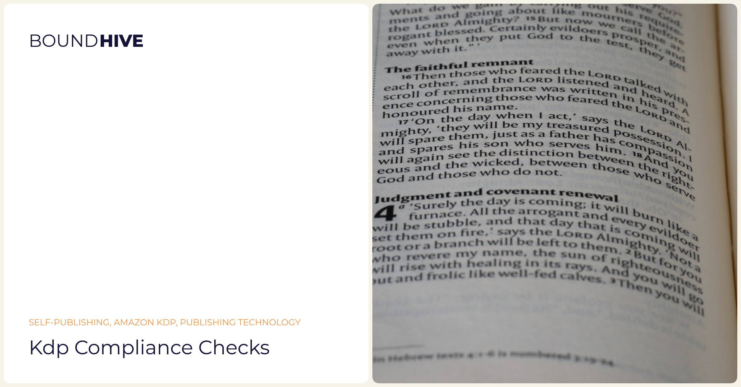 KDP compliance checks