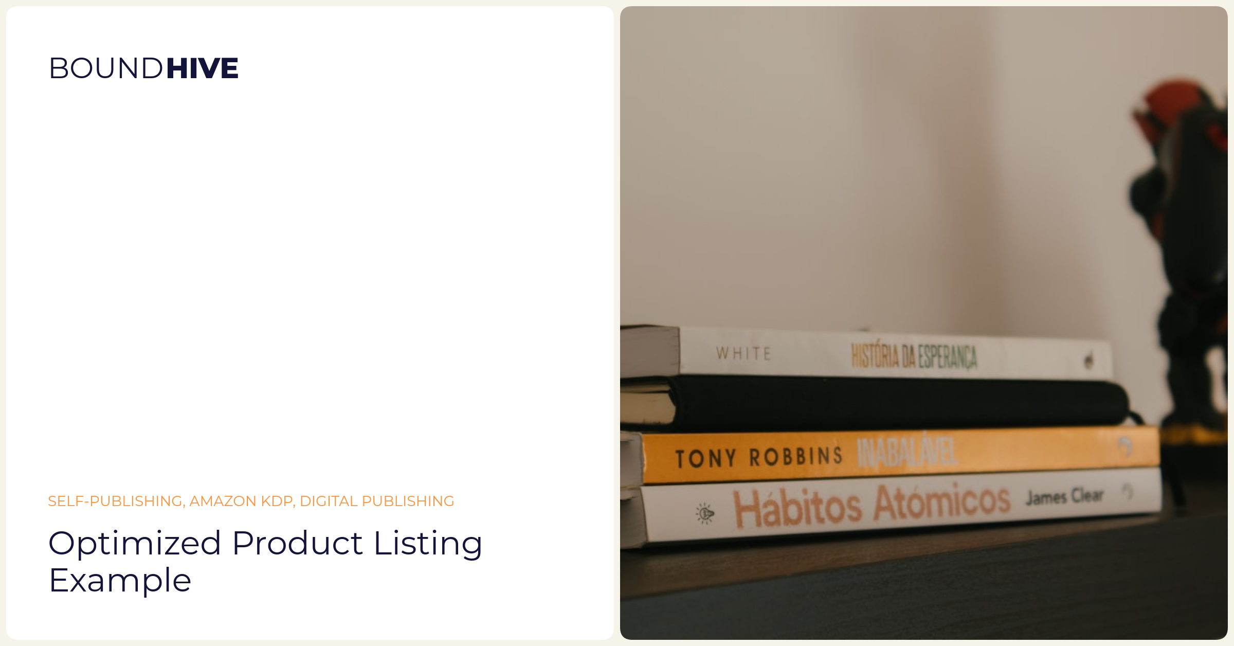 Sample optimized Kindle listing Optimized product listing example