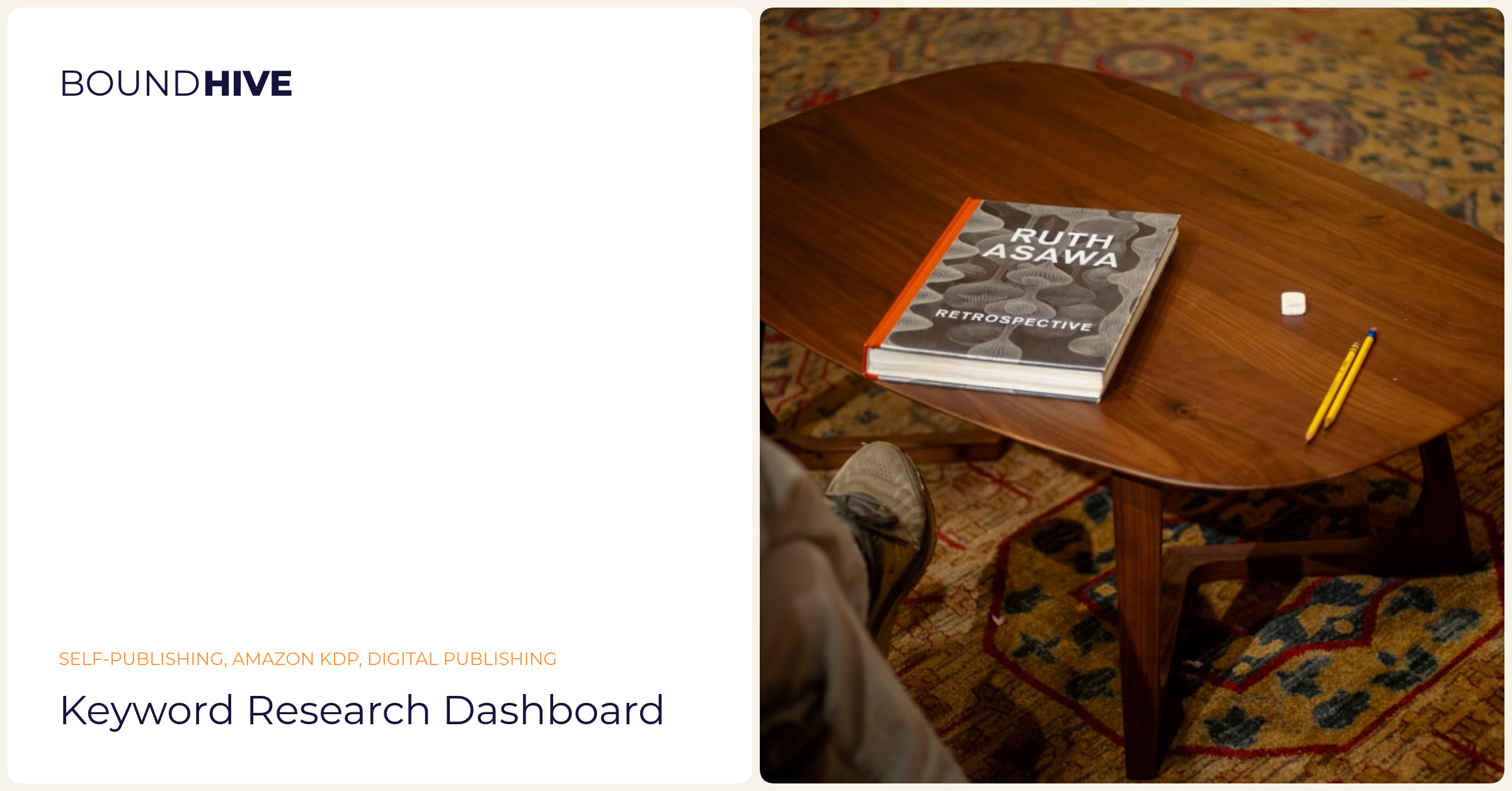 KDP keywords research tool Keyword research dashboard