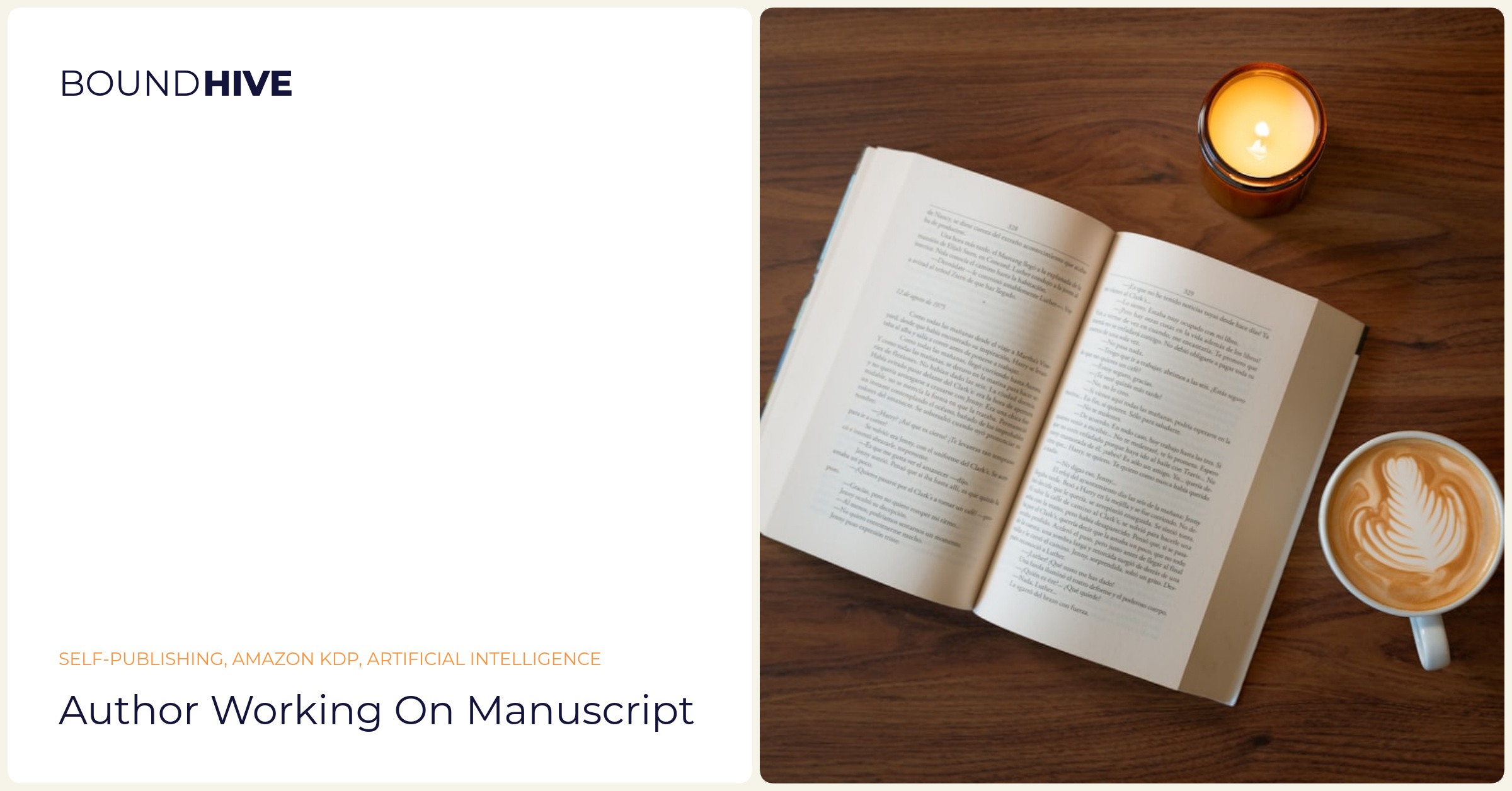 Author working on manuscript