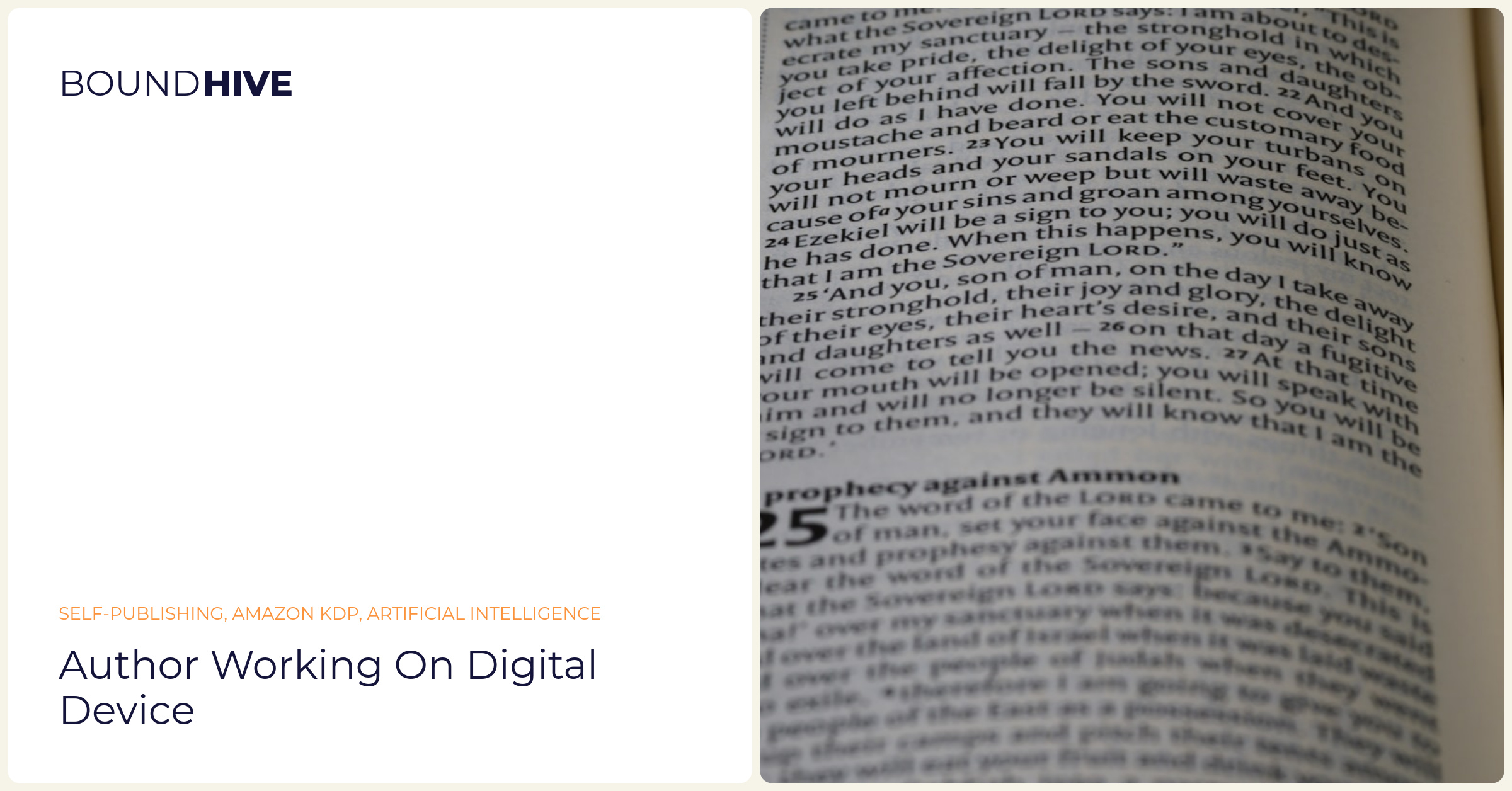 Author working on digital device