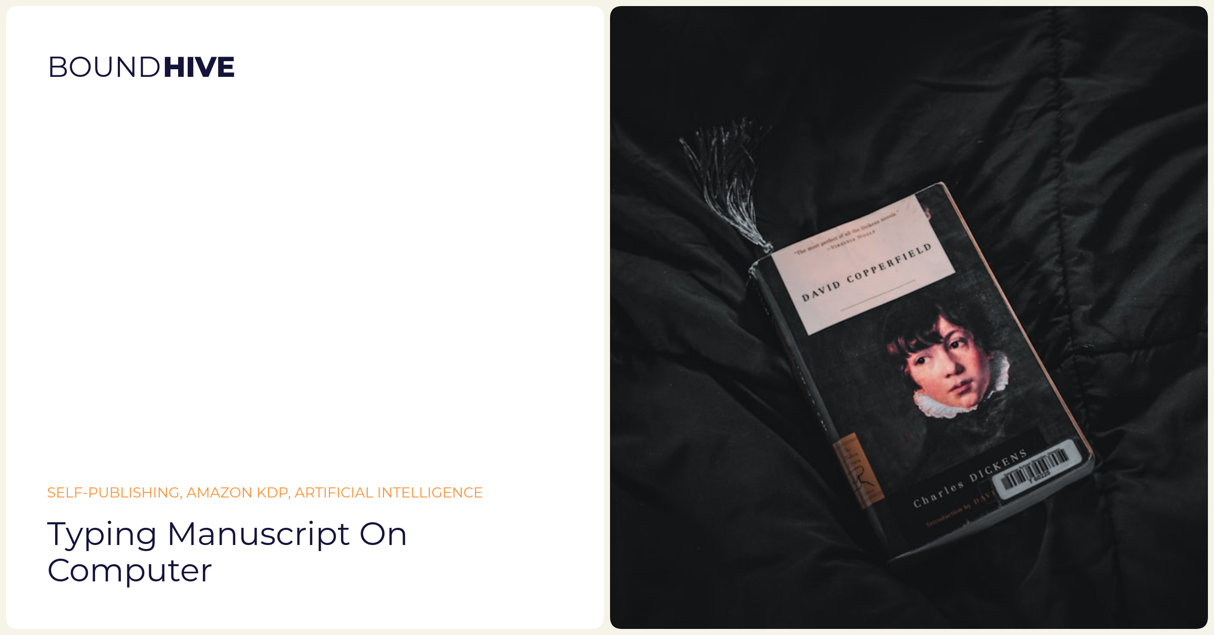 Typing manuscript on computer