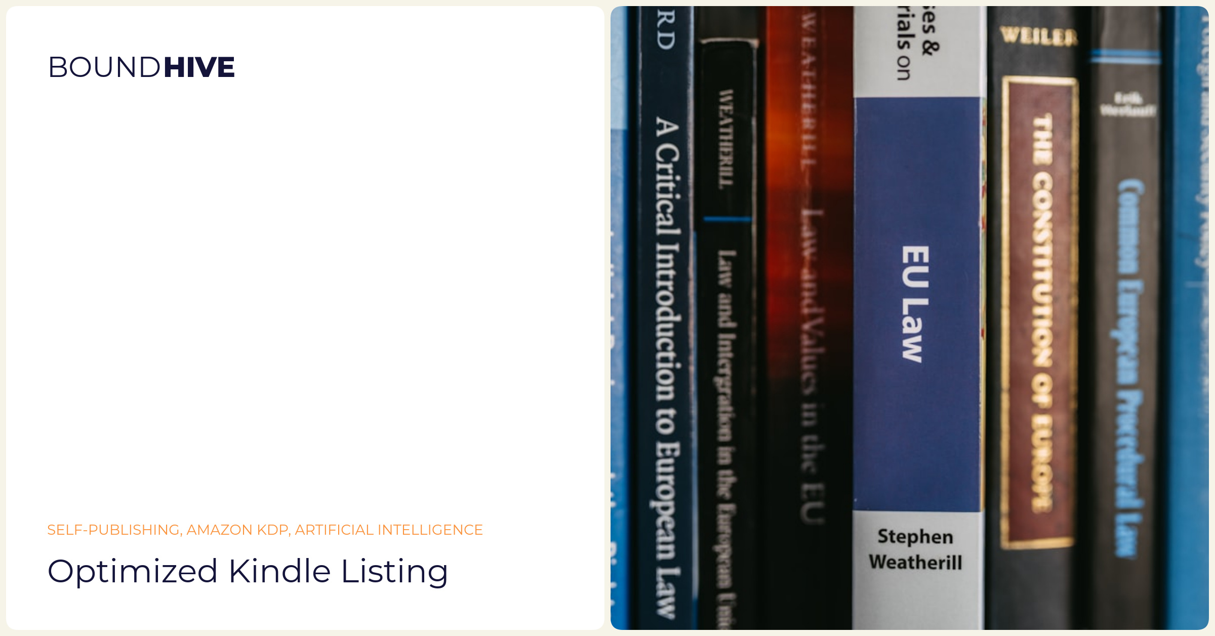 Optimized Kindle listing