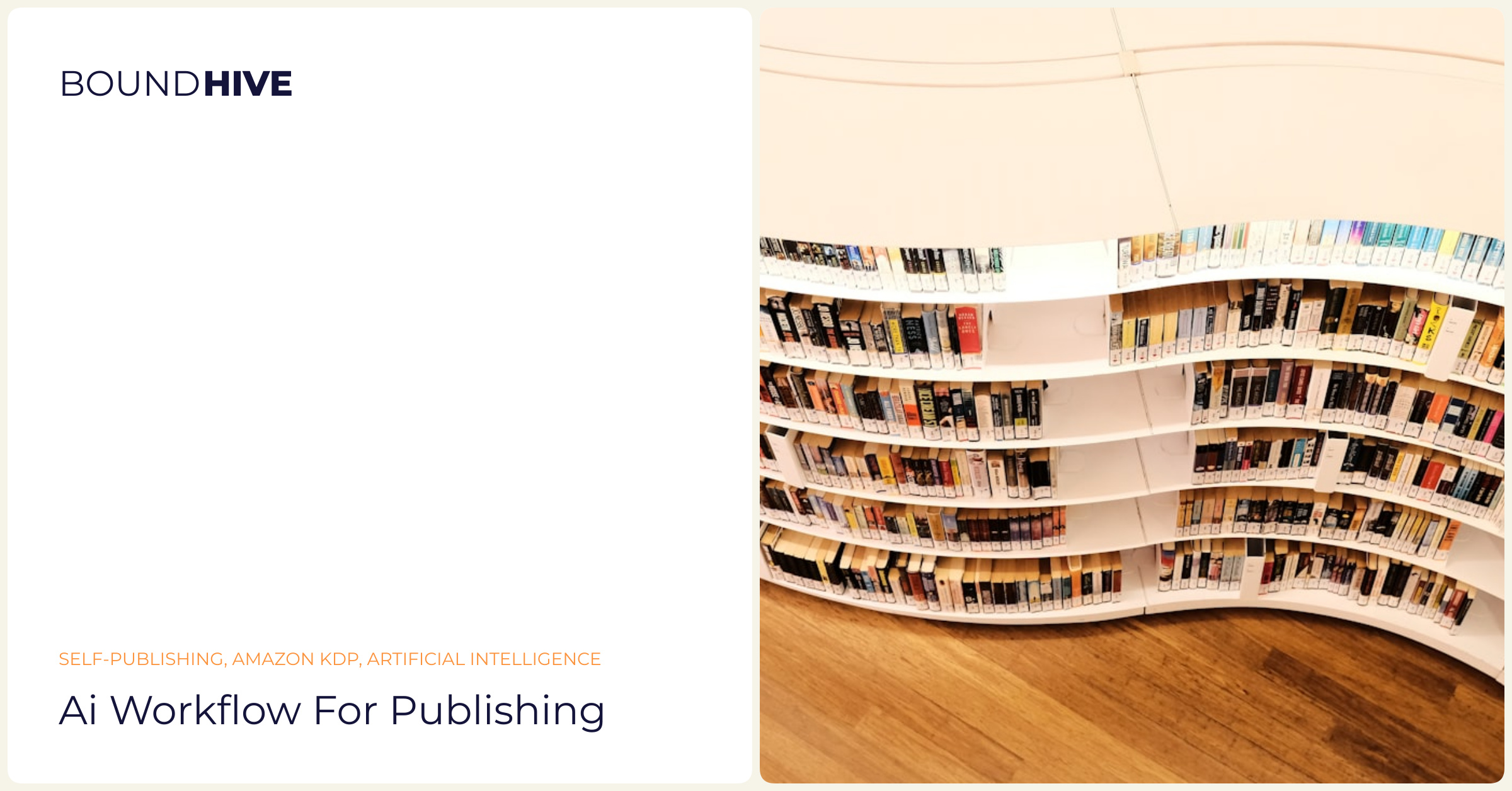 AI workflow for publishing