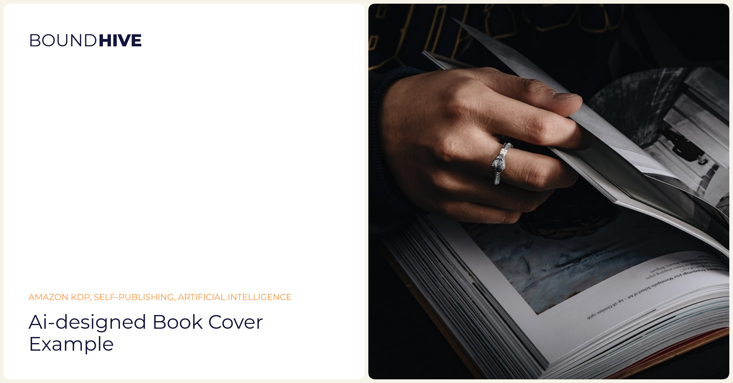 AI-generated Book Cover AI-designed book cover example