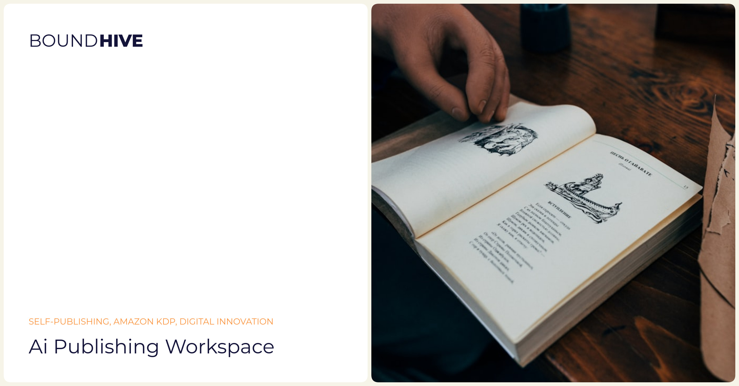 AI publishing workspace