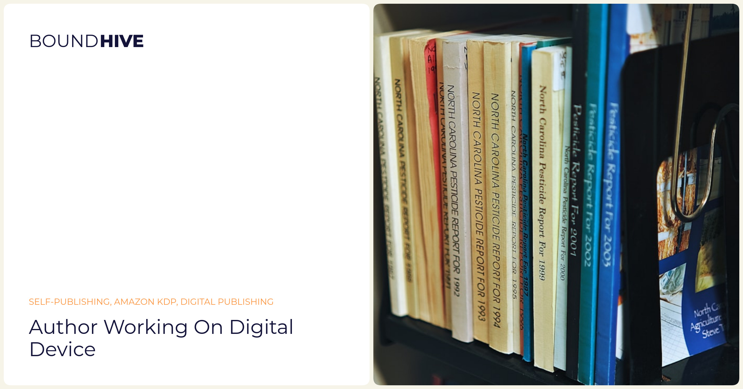 Author working on digital device