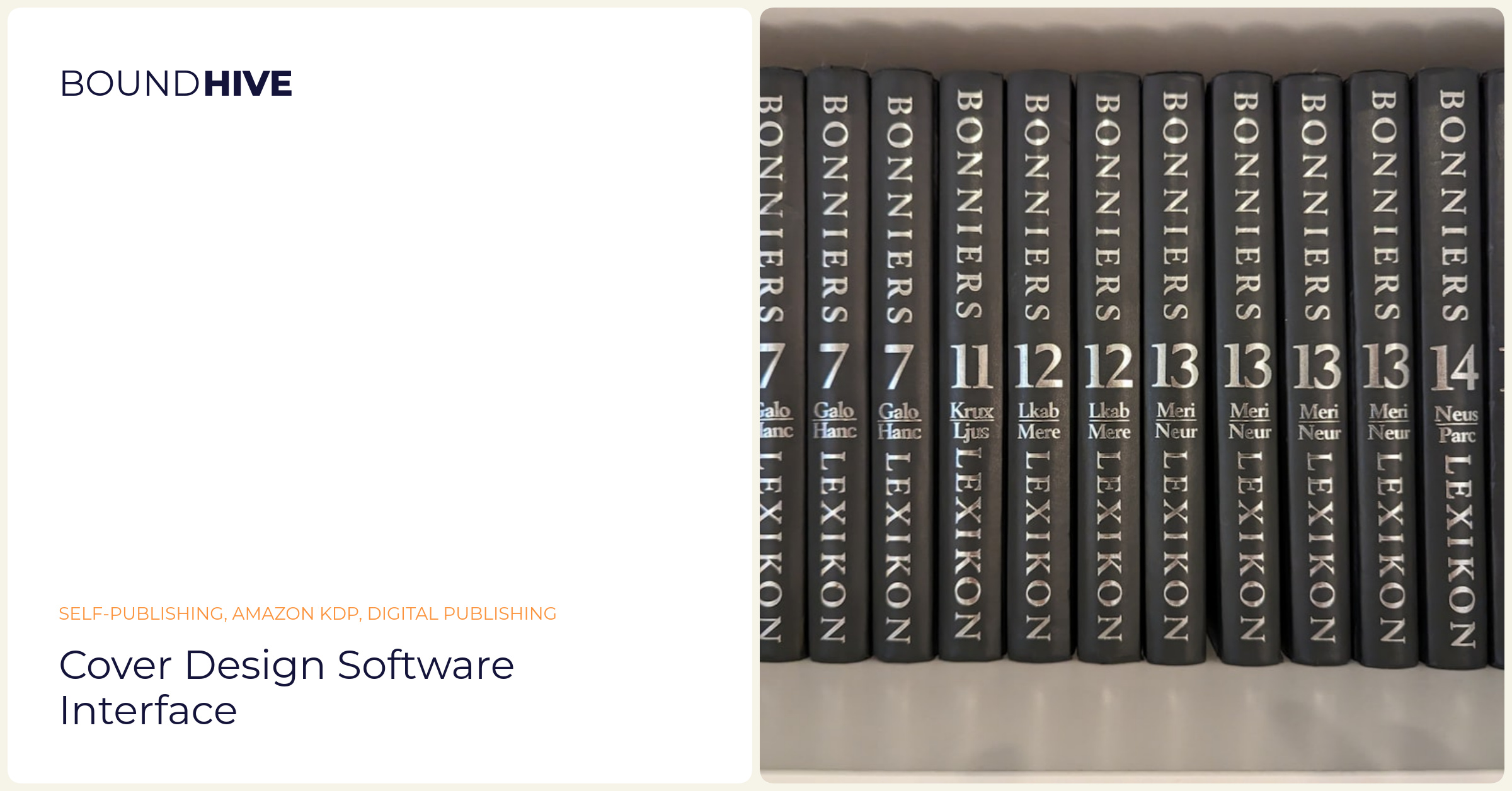 Using AI for cover design Cover design software interface