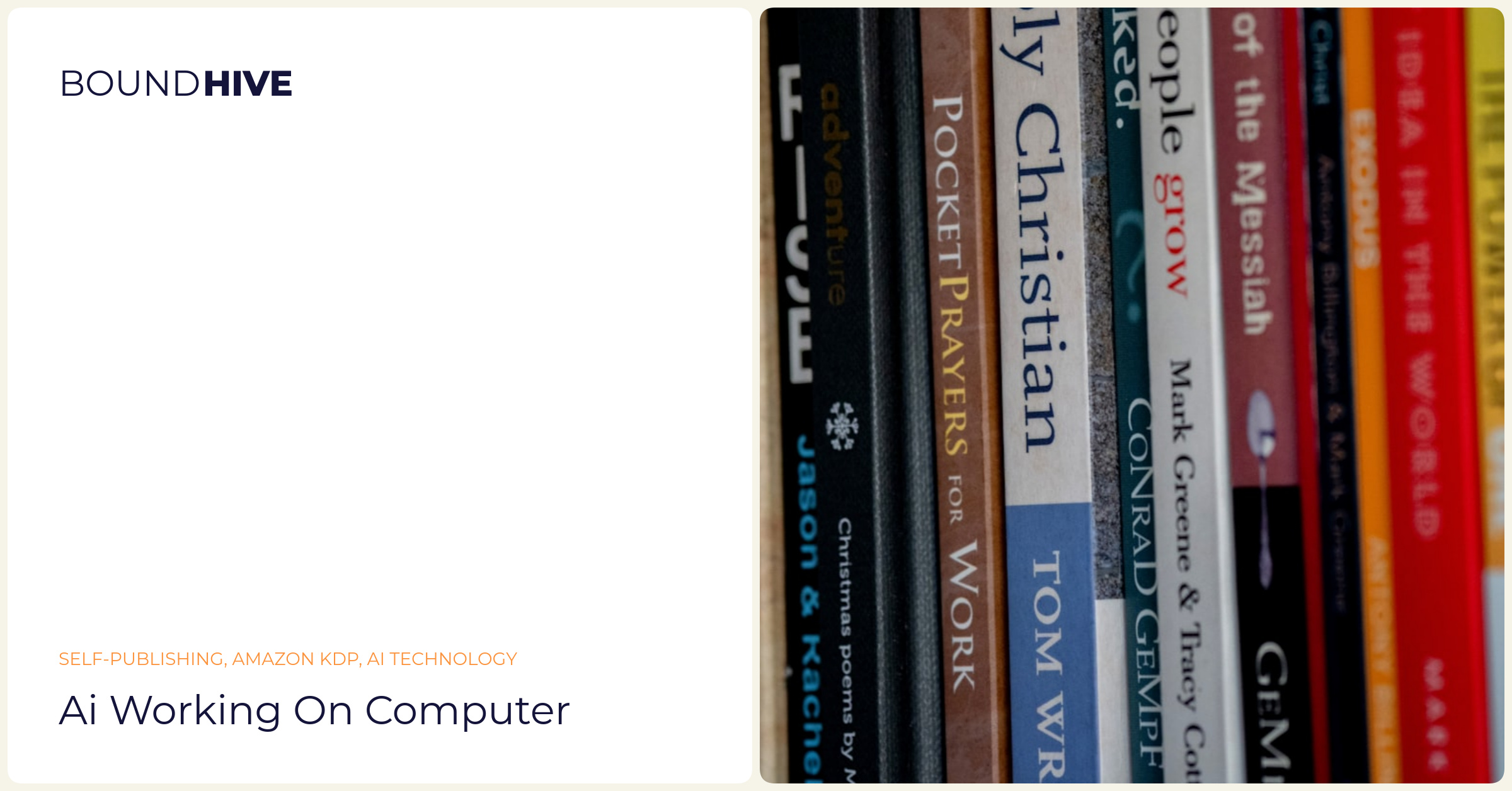 AI-driven publishing workflow AI working on computer