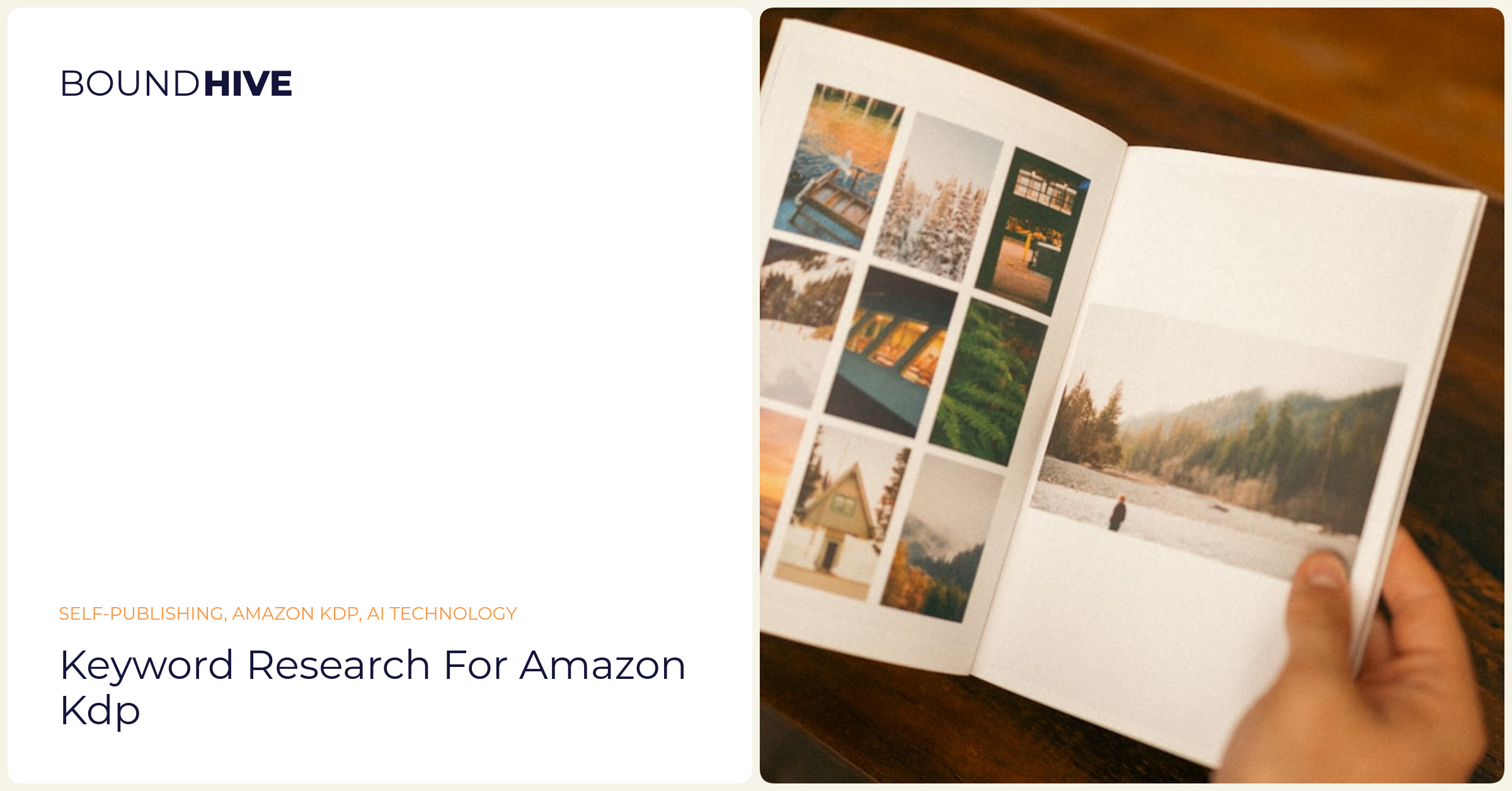 KDP Keyword research Keyword research for Amazon KDP