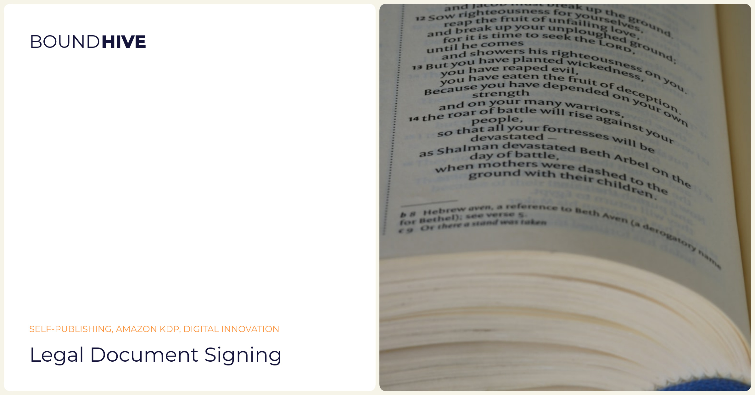 Legal document signing
