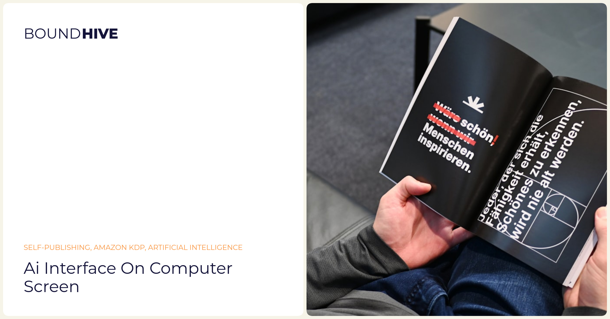 AI-powered publishing dashboard AI interface on computer screen