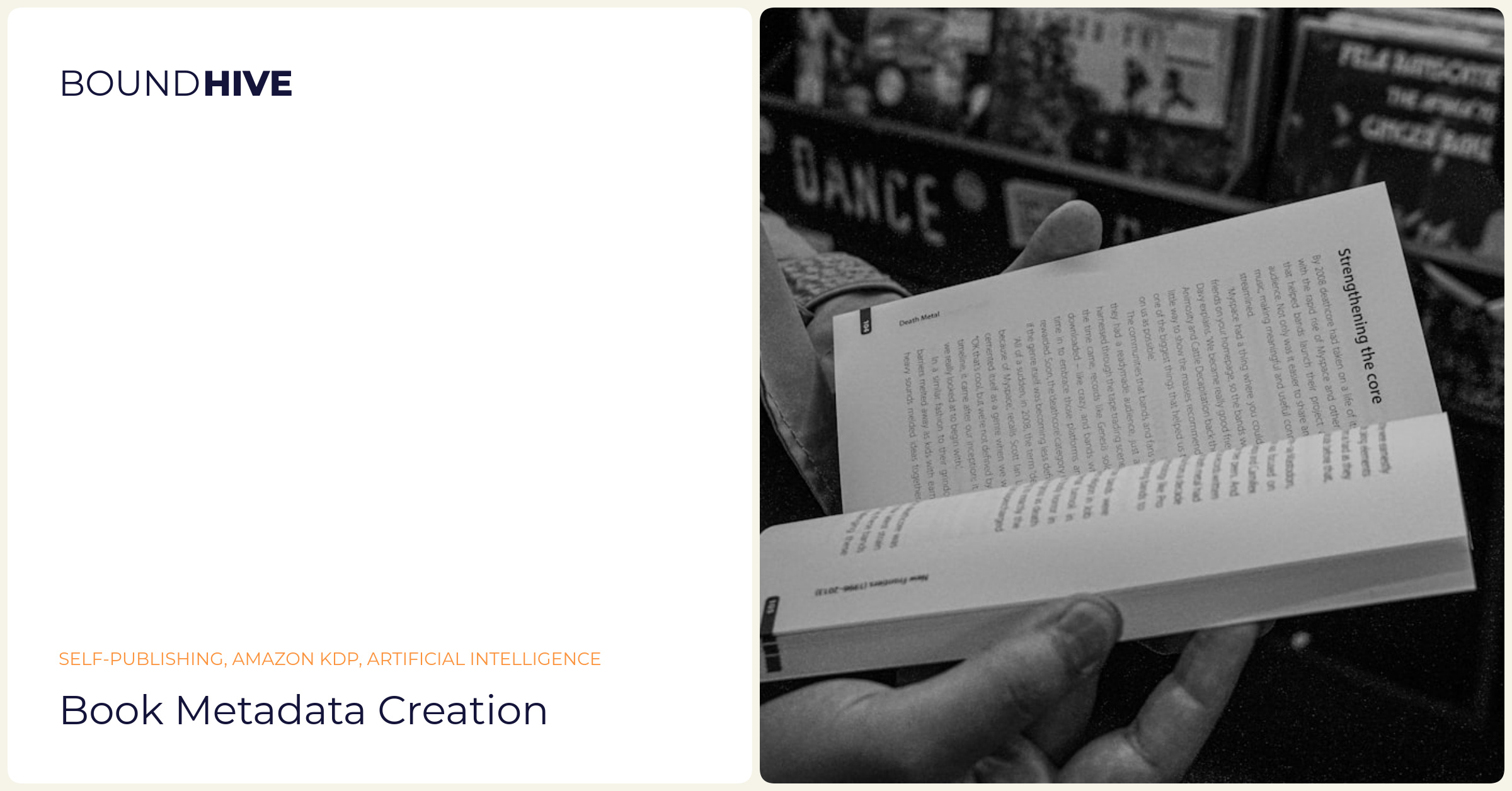 Book Metadata Generator Book metadata creation
