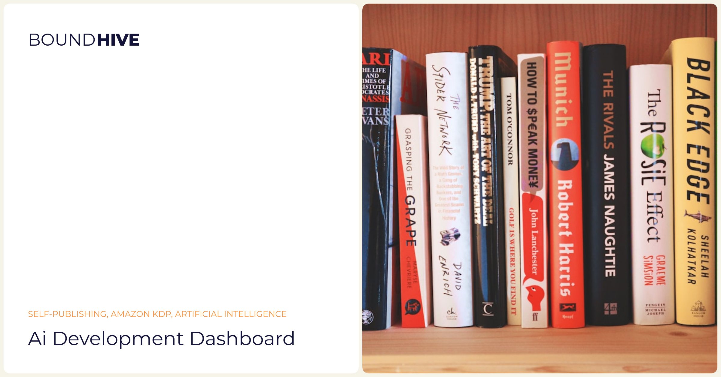 AI development dashboard