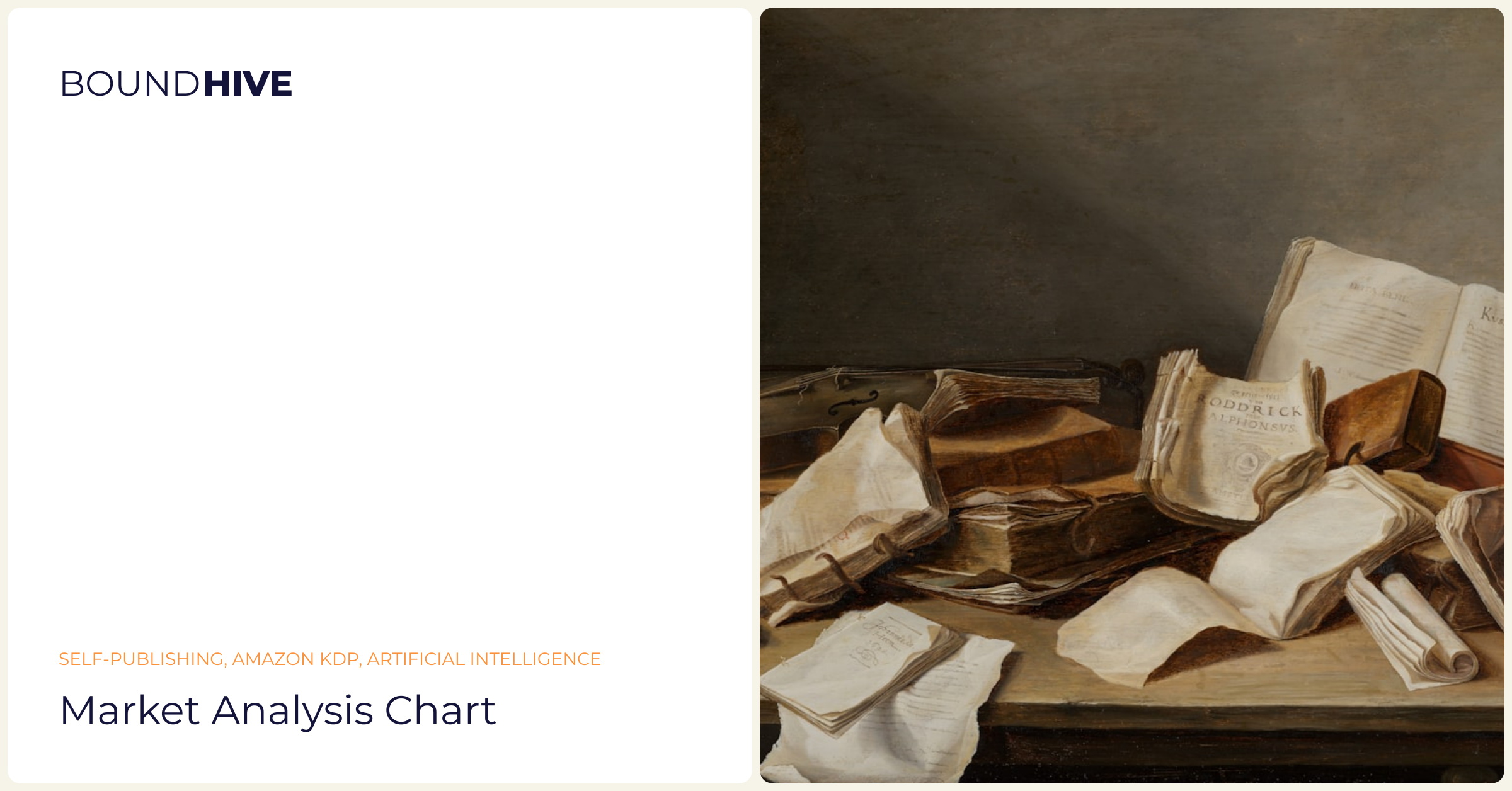 Market analysis for self-publishers Market analysis chart